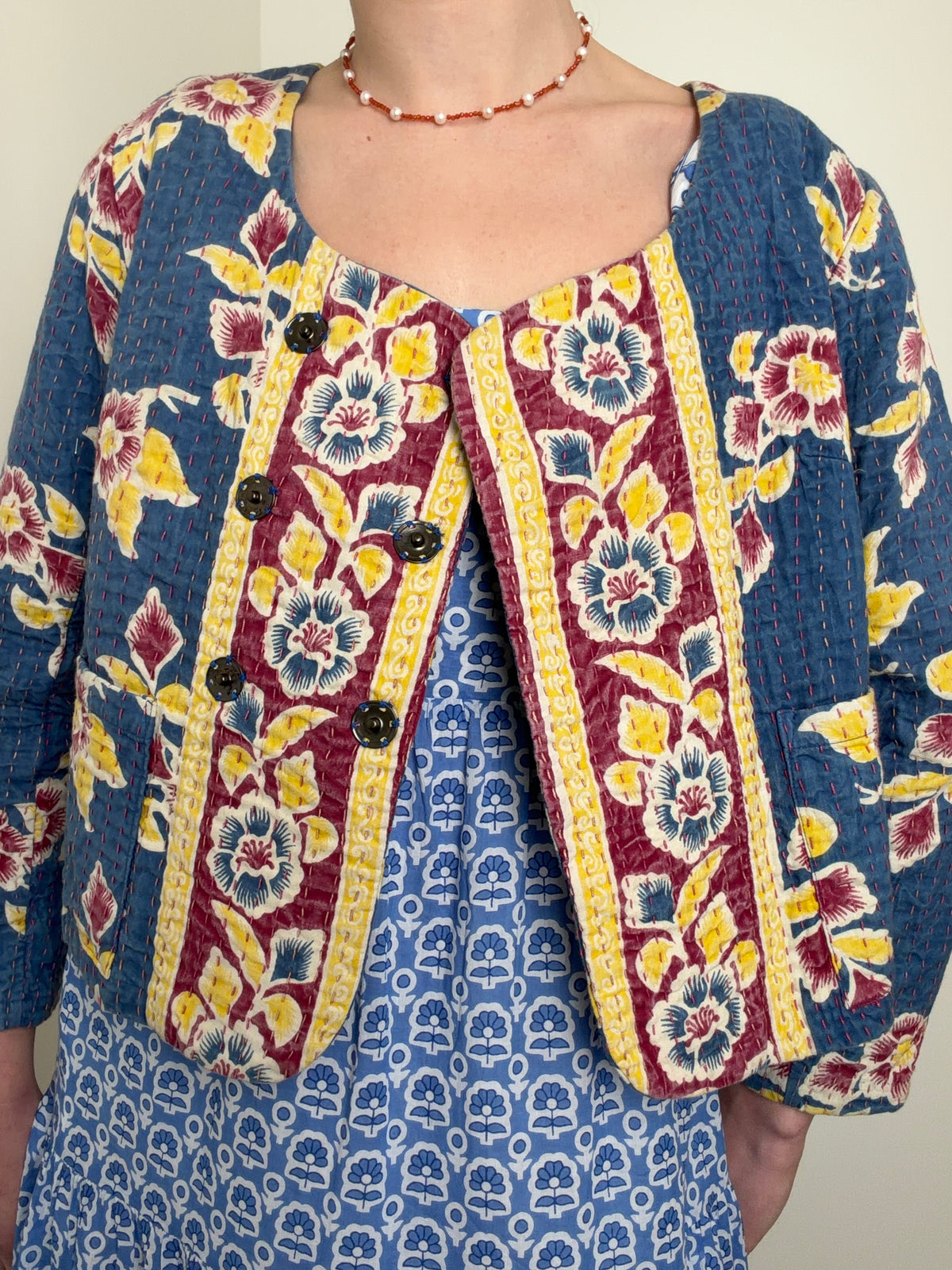Indigo Folk Jacket