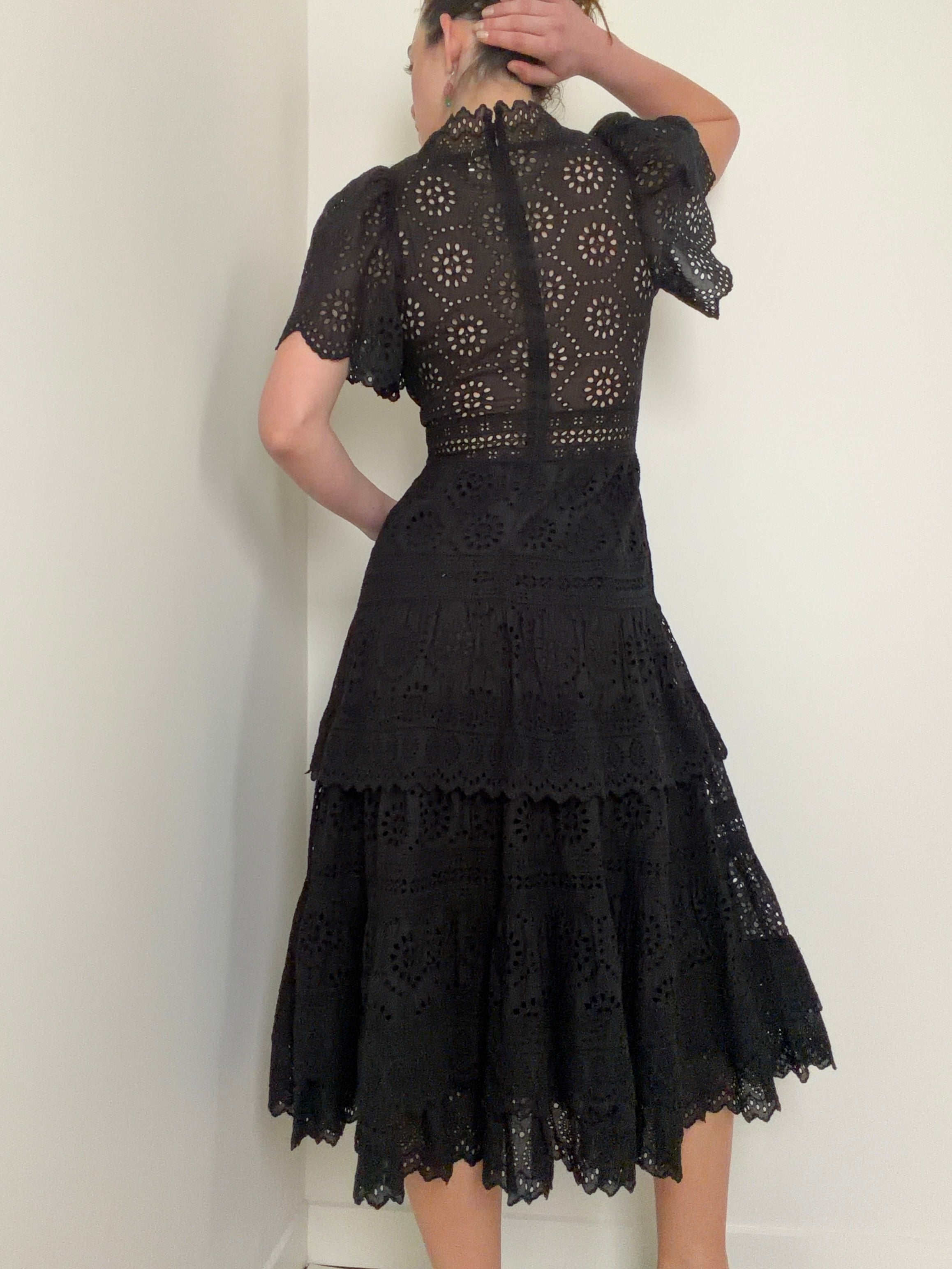 Eyelet Prairie Midi Dress