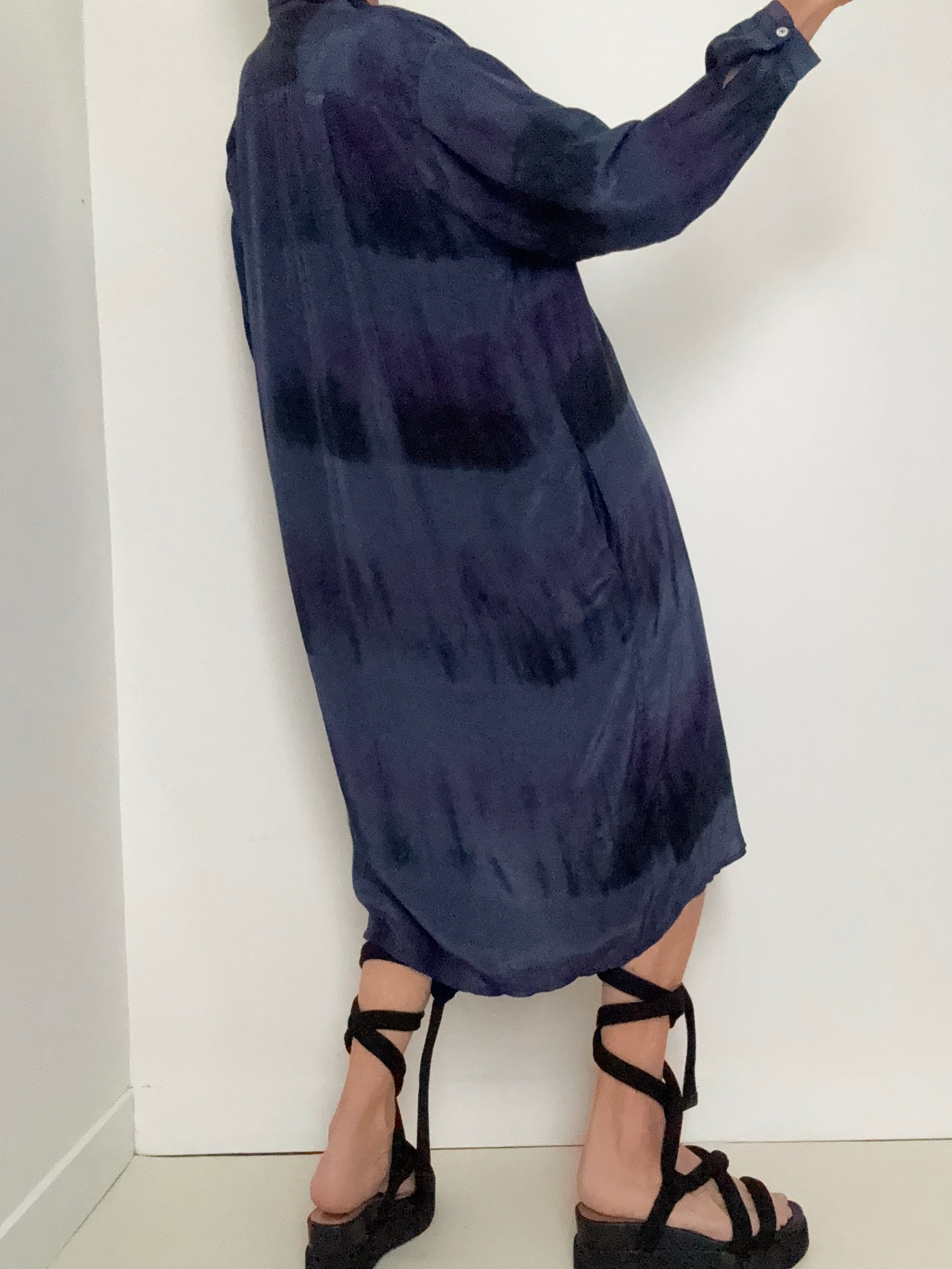 Florence Shirtdress Deep Purple | Dresses