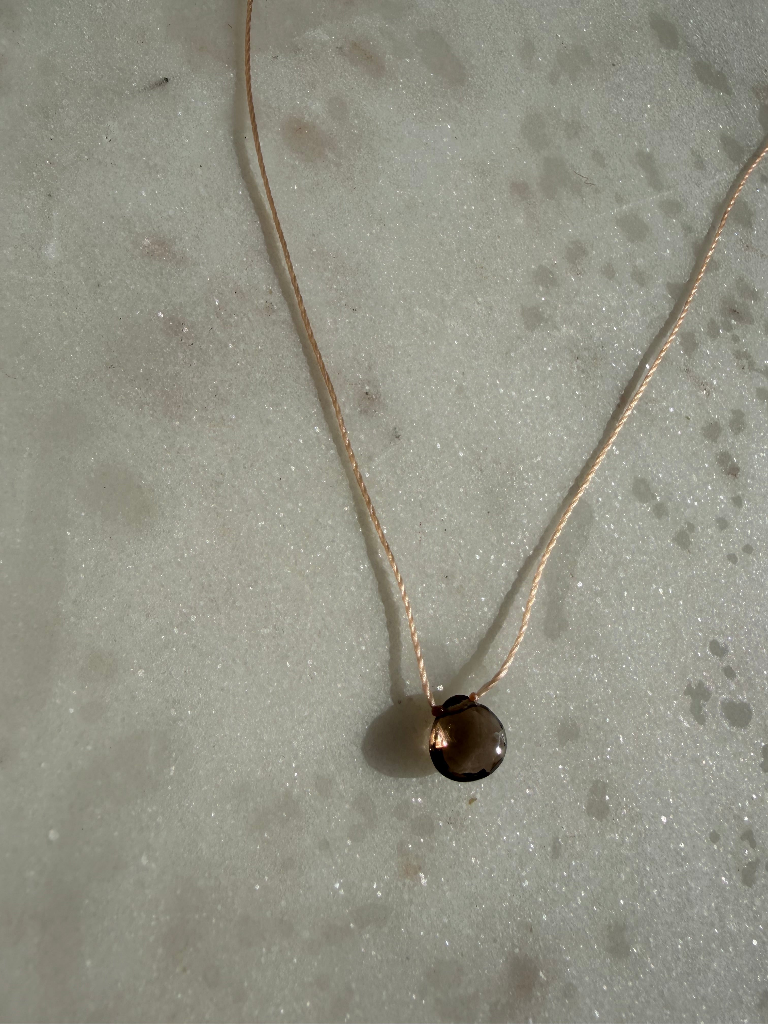 Smokey Quartz Drop | Necklaces