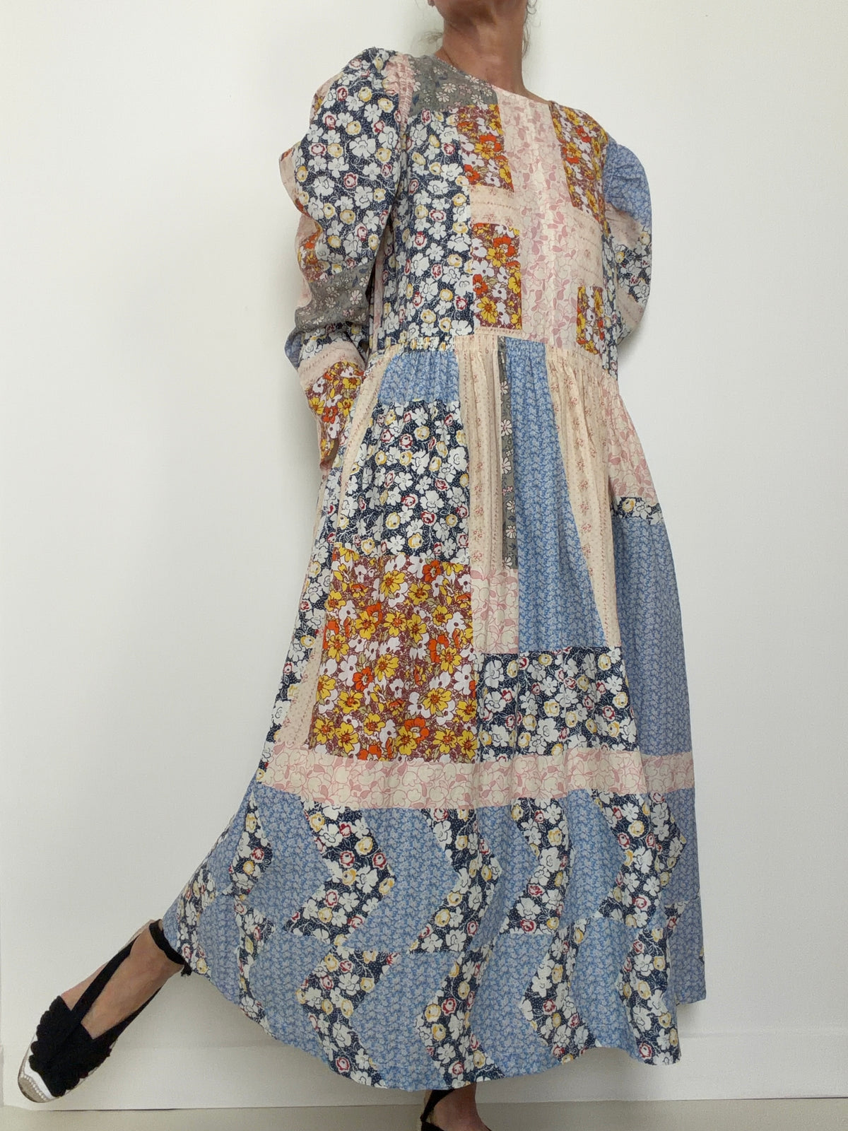 Patchwork Cotton Dress