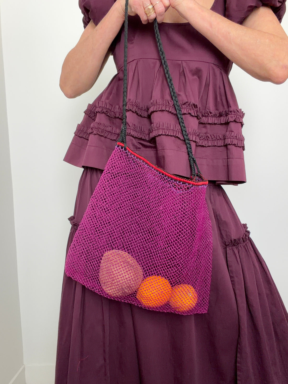 Handmade Nylon Bag Purple