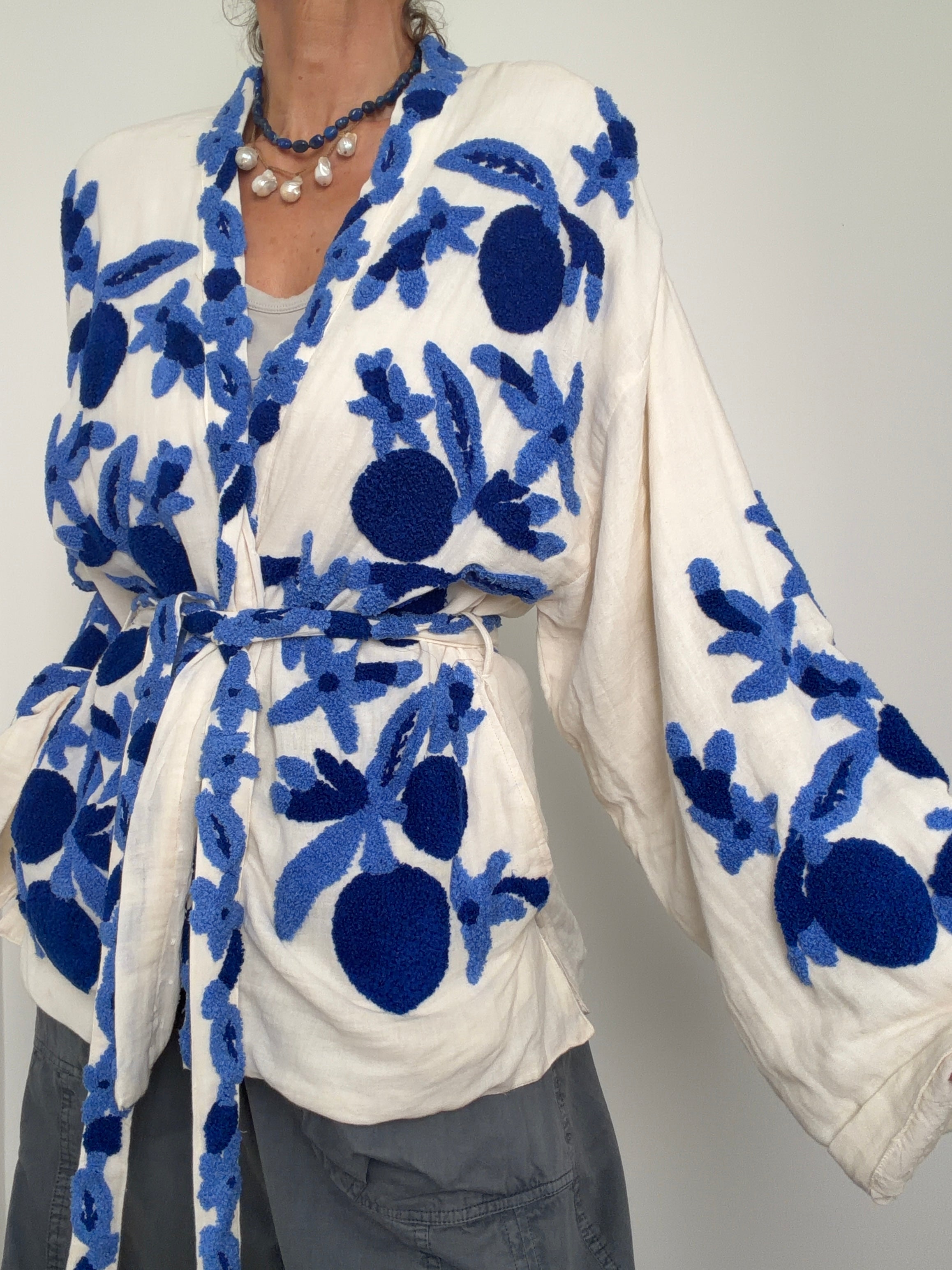 Amalfi Bloom Kimono Jacket