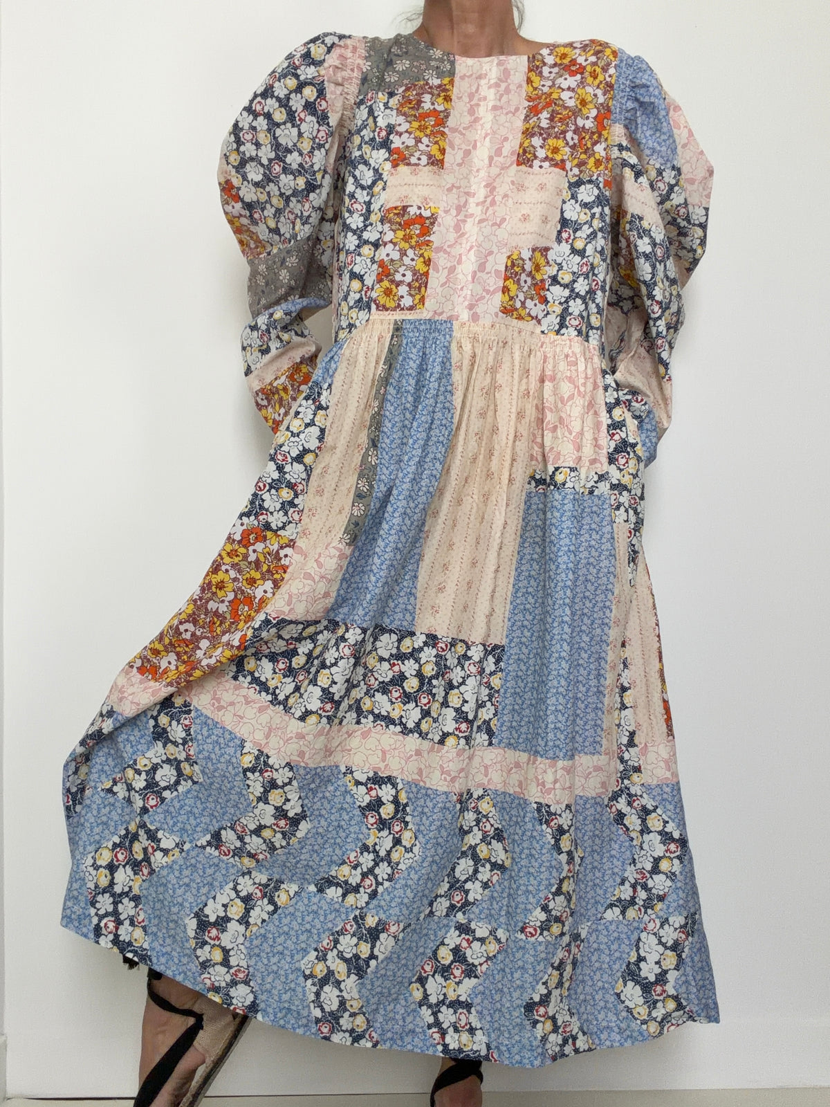 Patchwork Cotton Dress