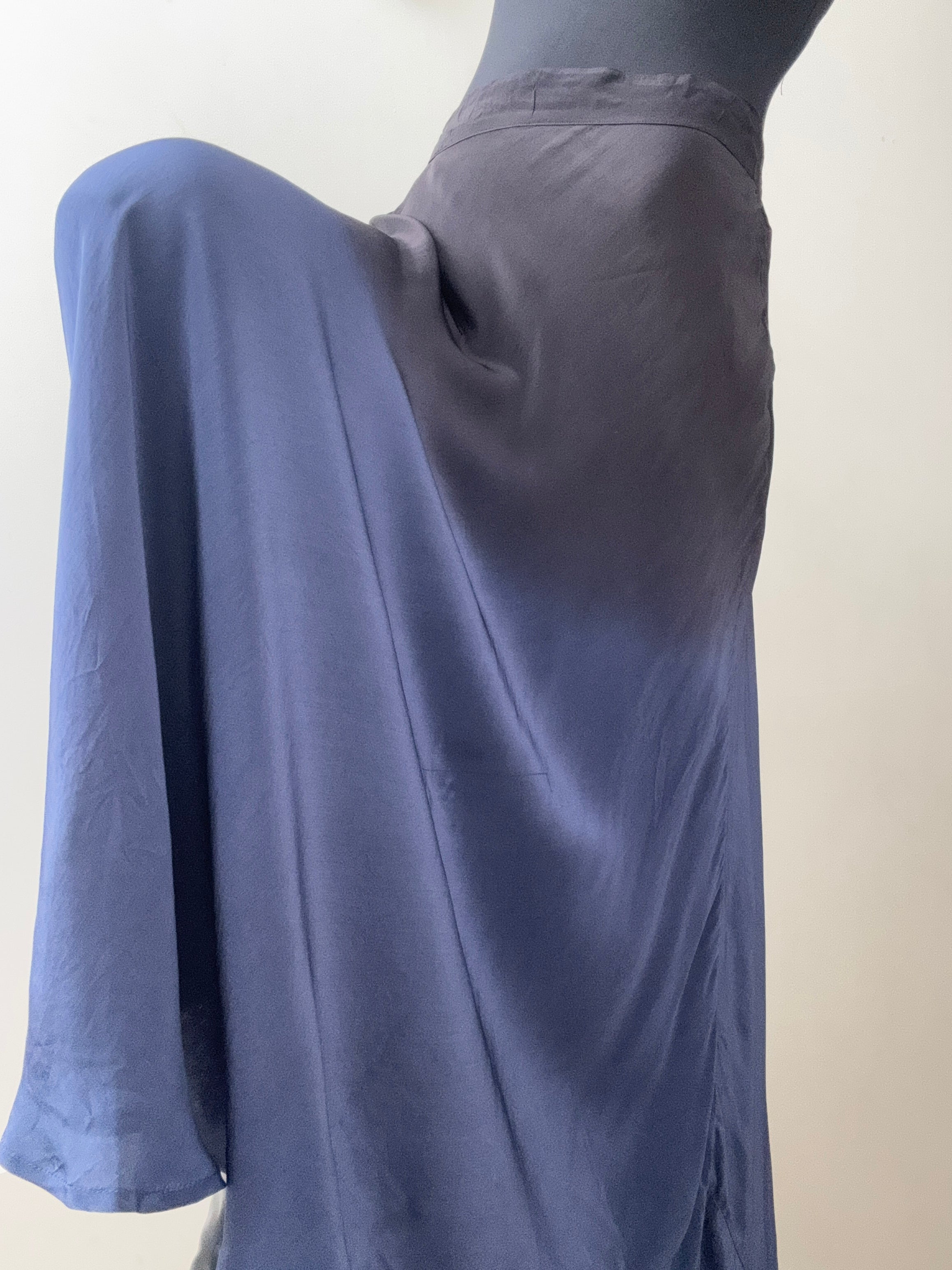 Silk Cezanne Skirt Ombre Blue