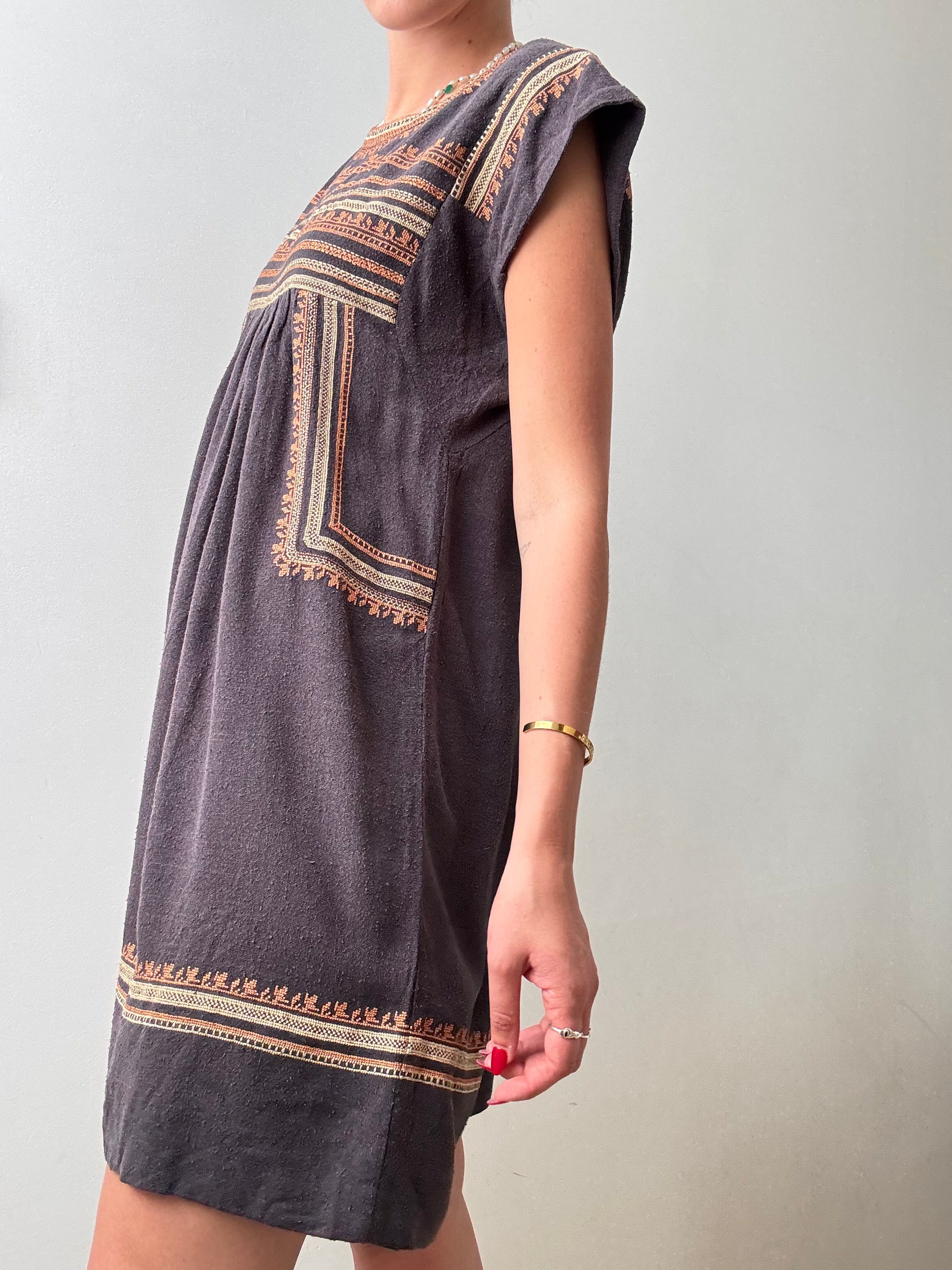 Black Silk Tunic Dress