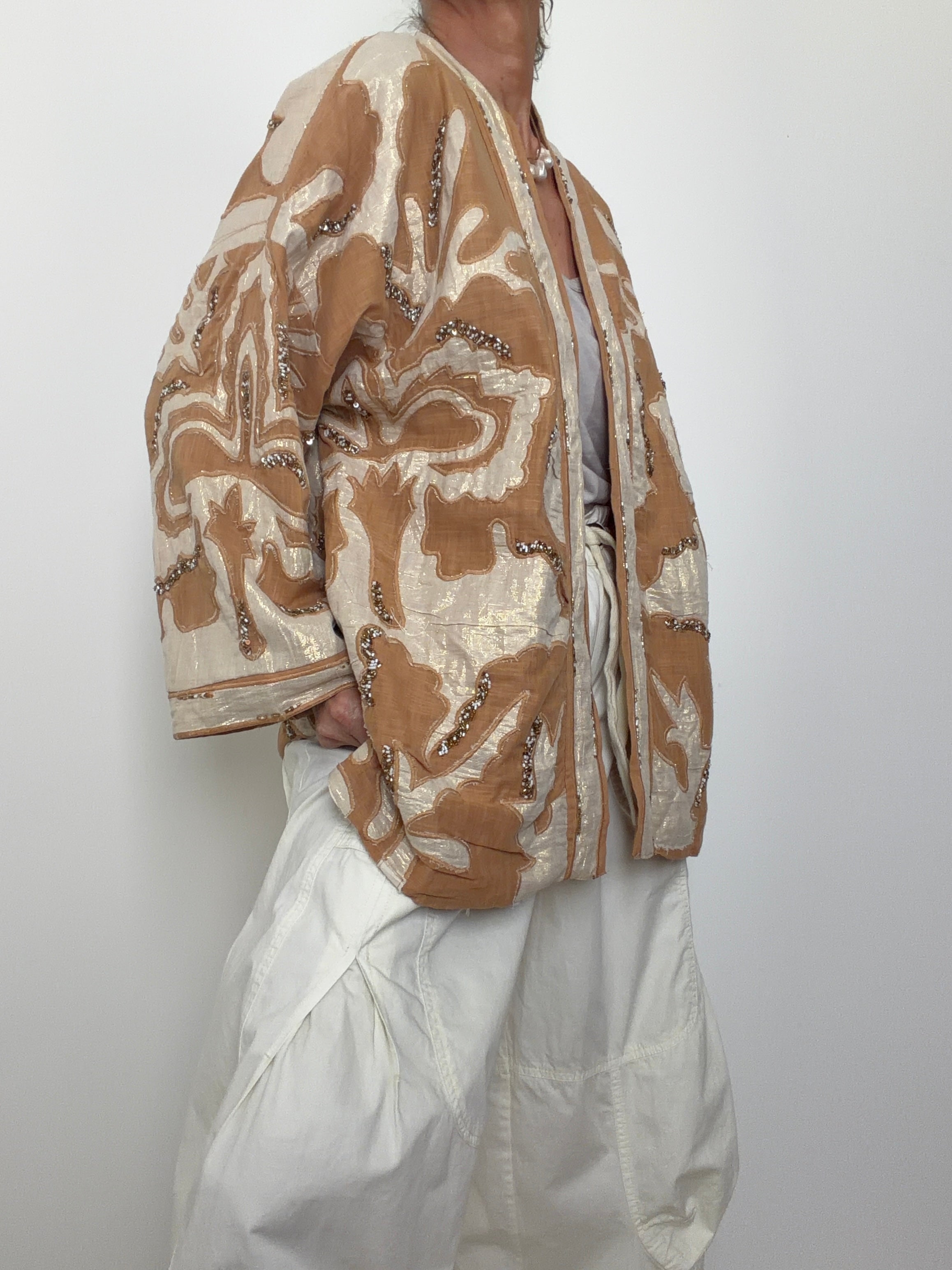 Artisan Beaded Kimono Jacket
