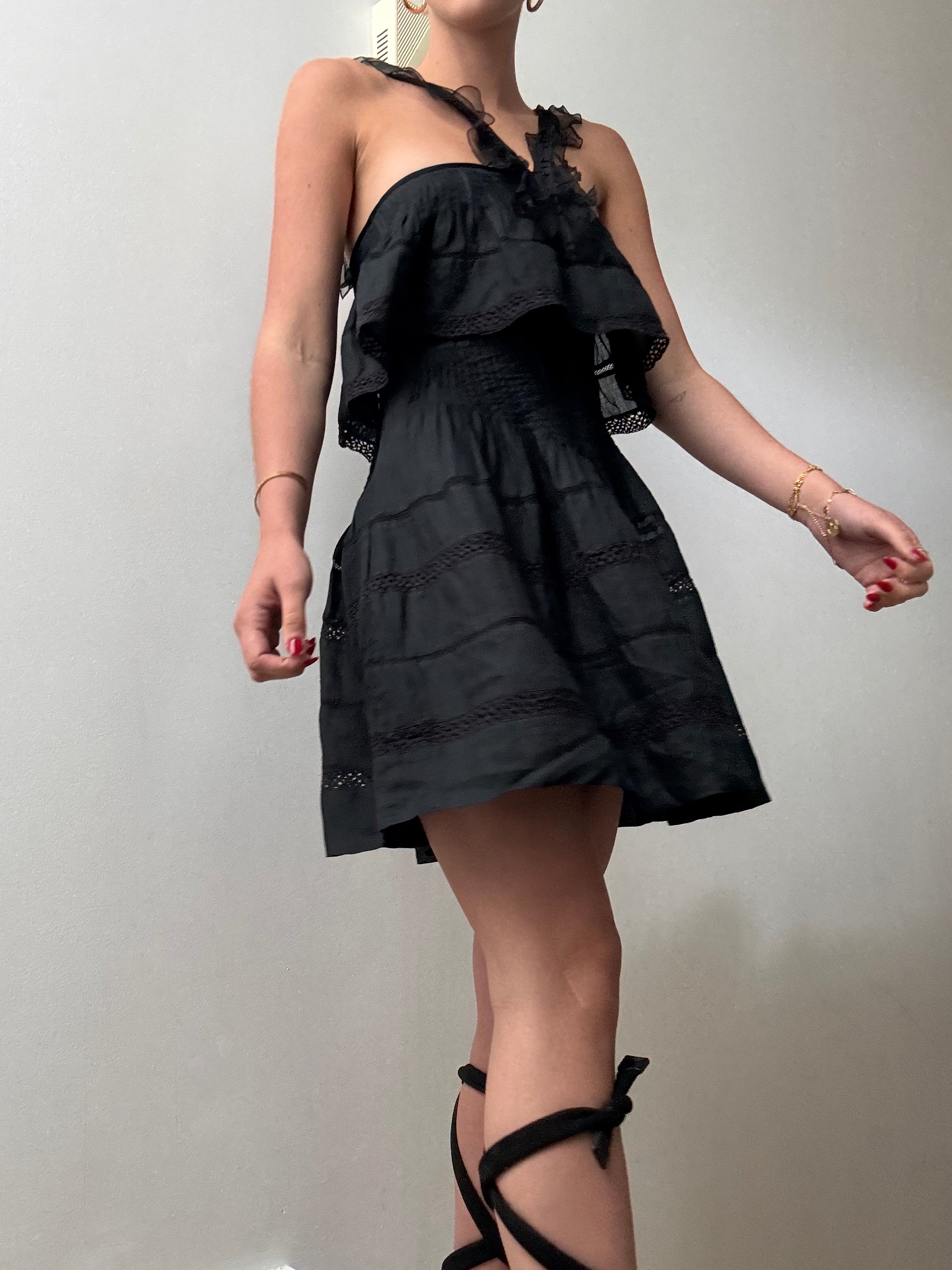 Little Black Dress Pintucks