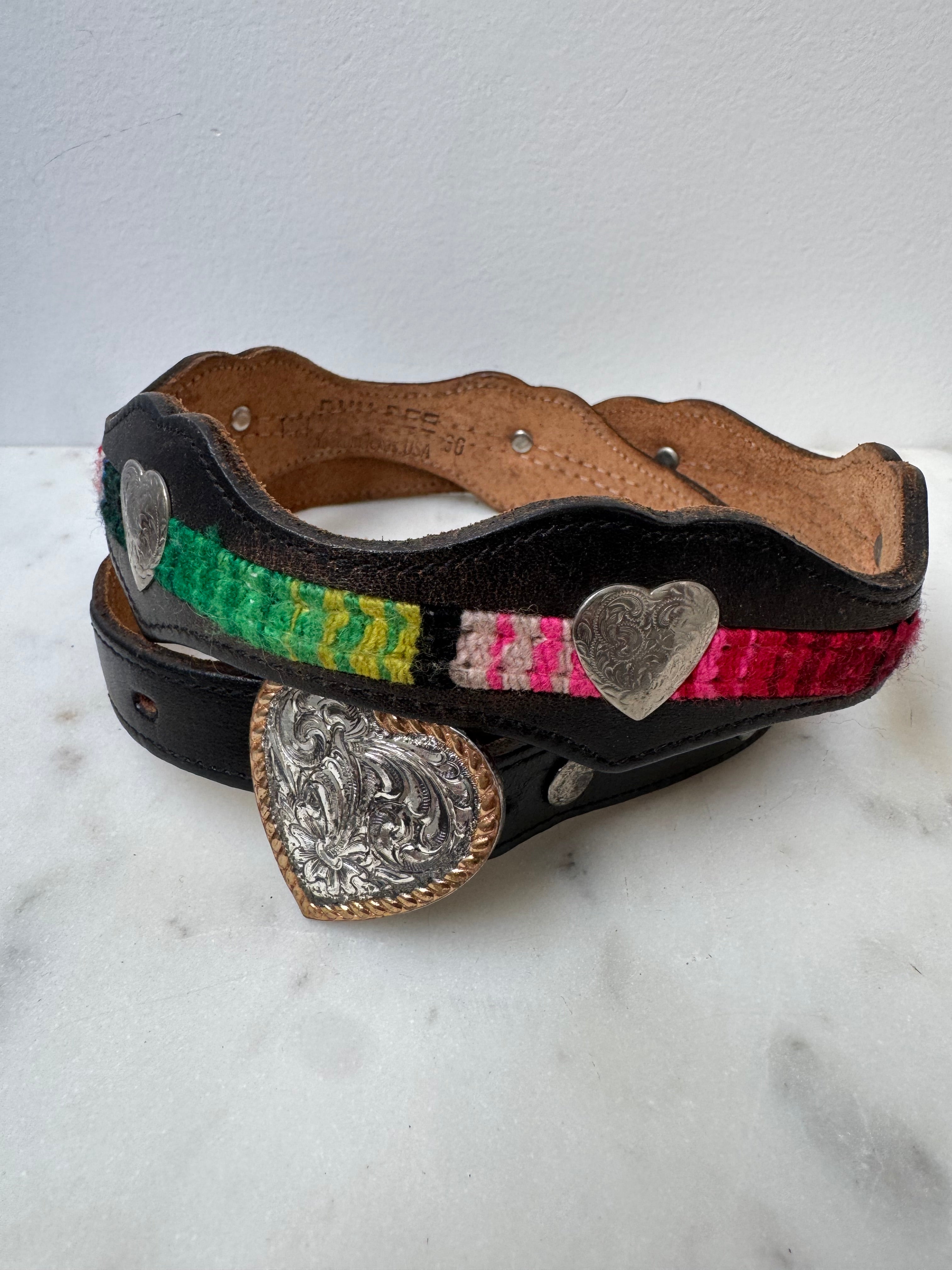 Hearts Belt Embroidered