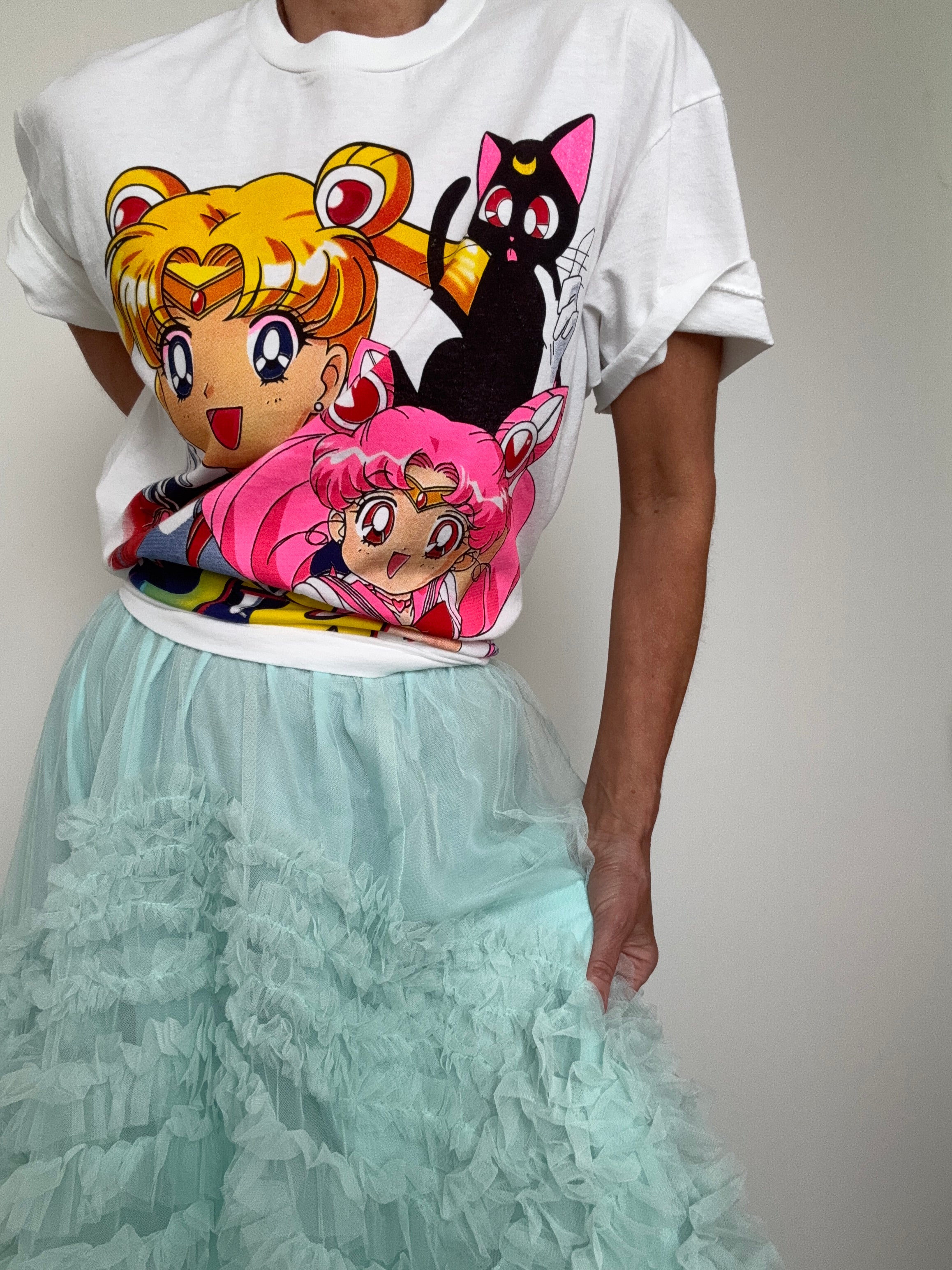 White Anime Tee