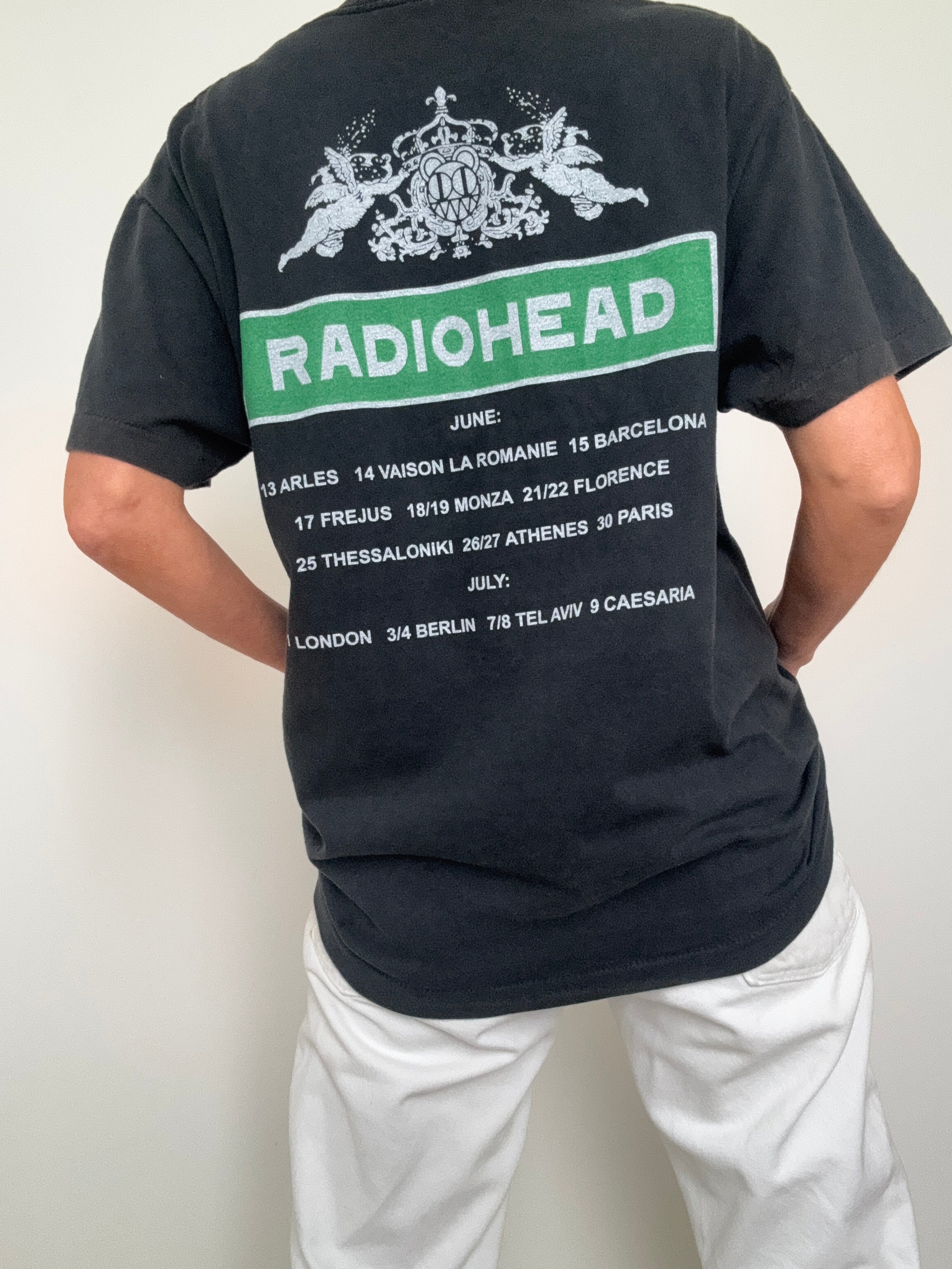 Vintage Inspired Radiohead Black Tee