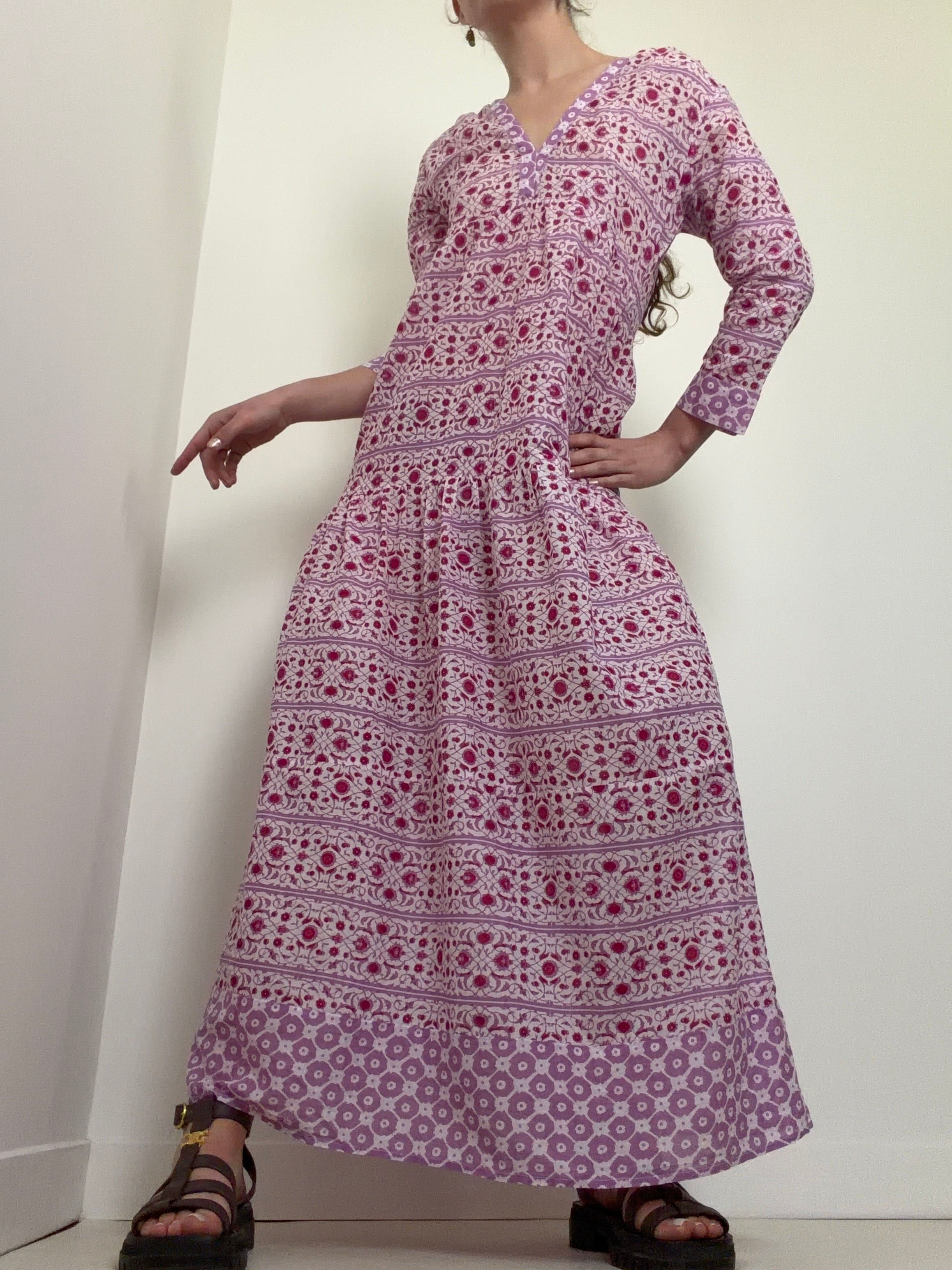 Mykonos Maxi Beach Dress Pink