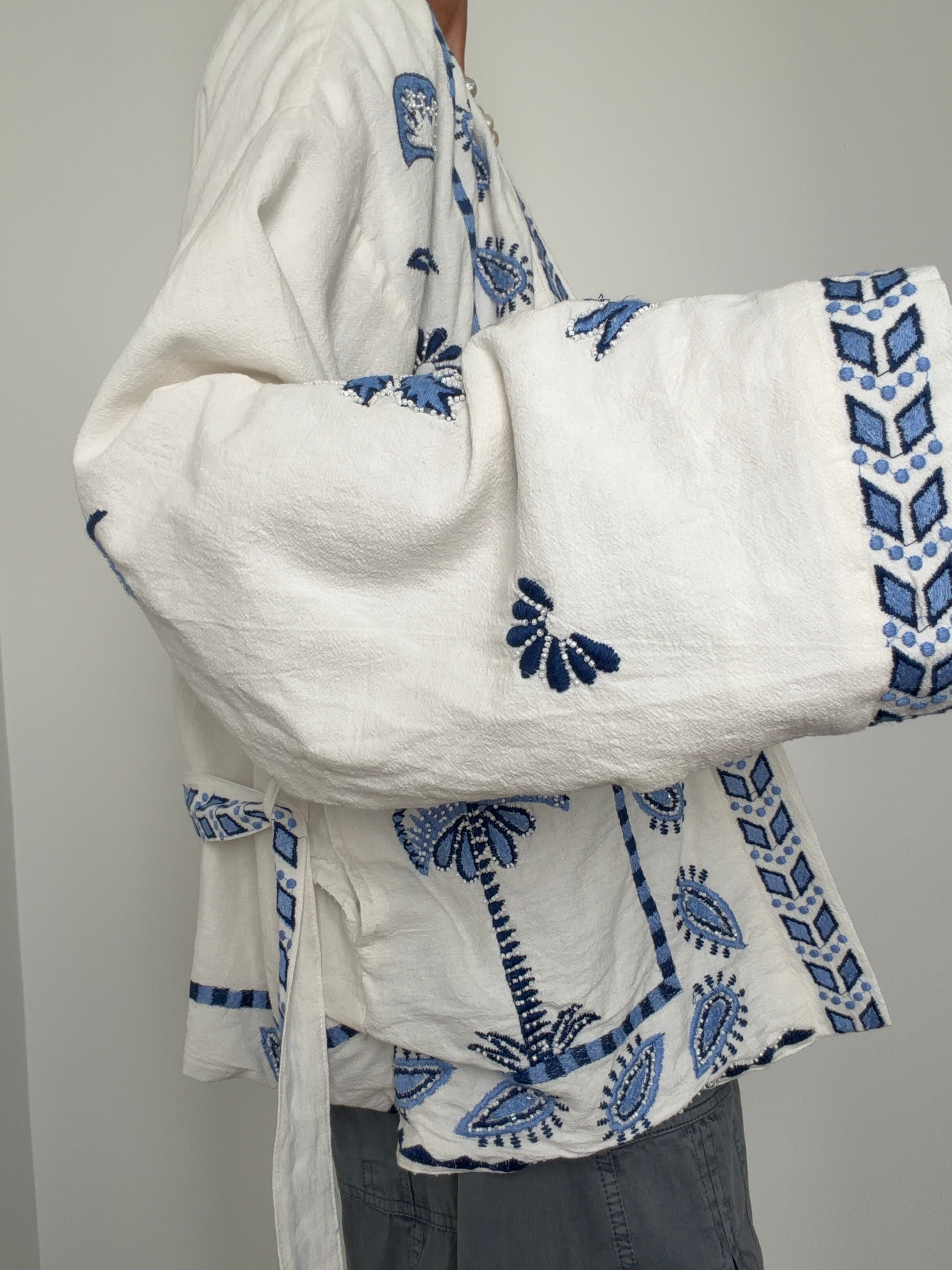 Azure Palms Kimono