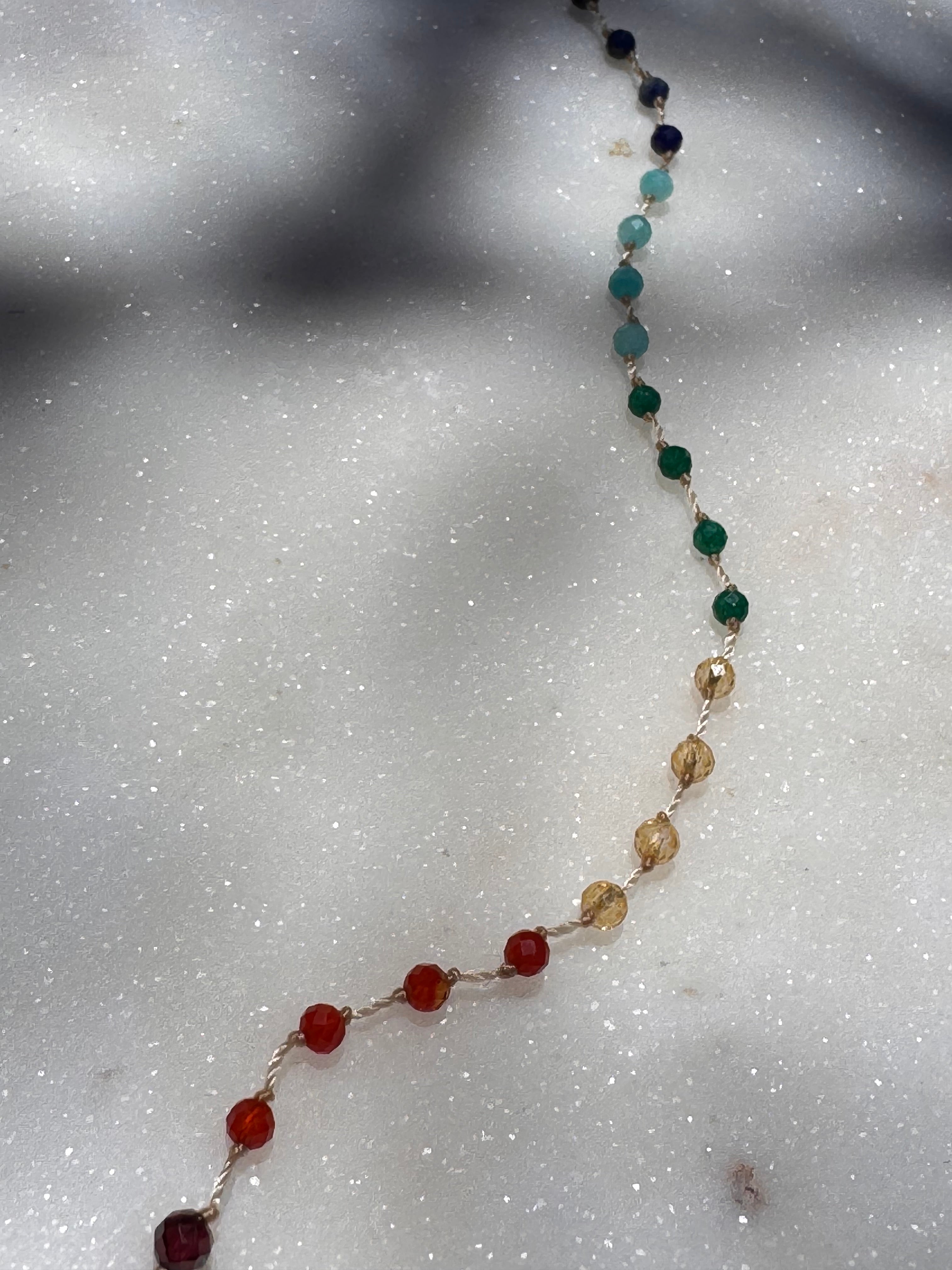 Crystal Chakra Anklet