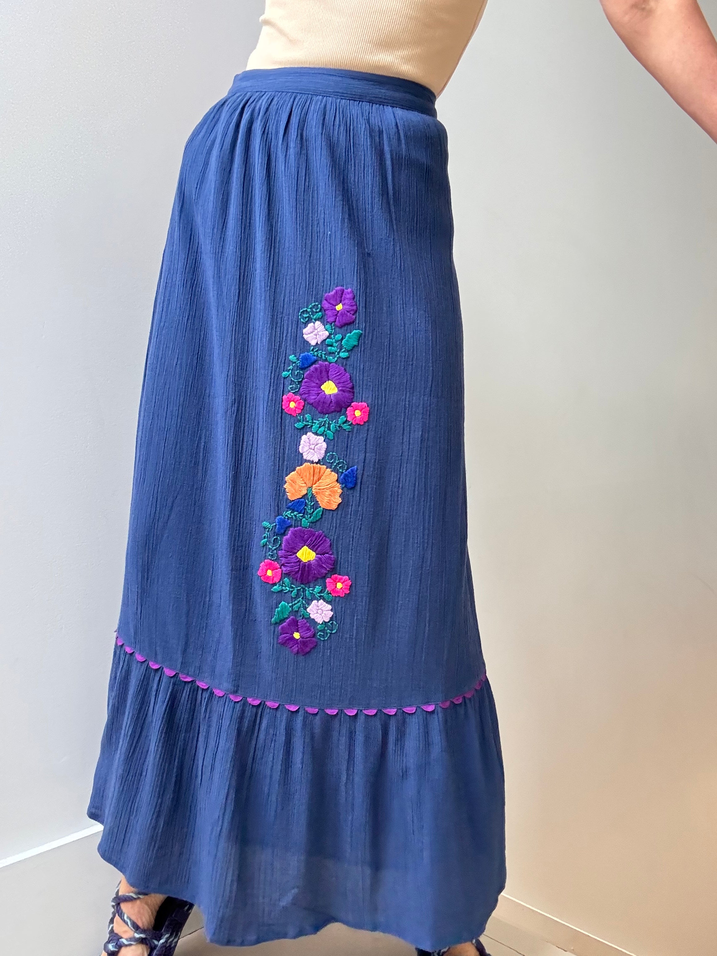 Blue Garden Skirt