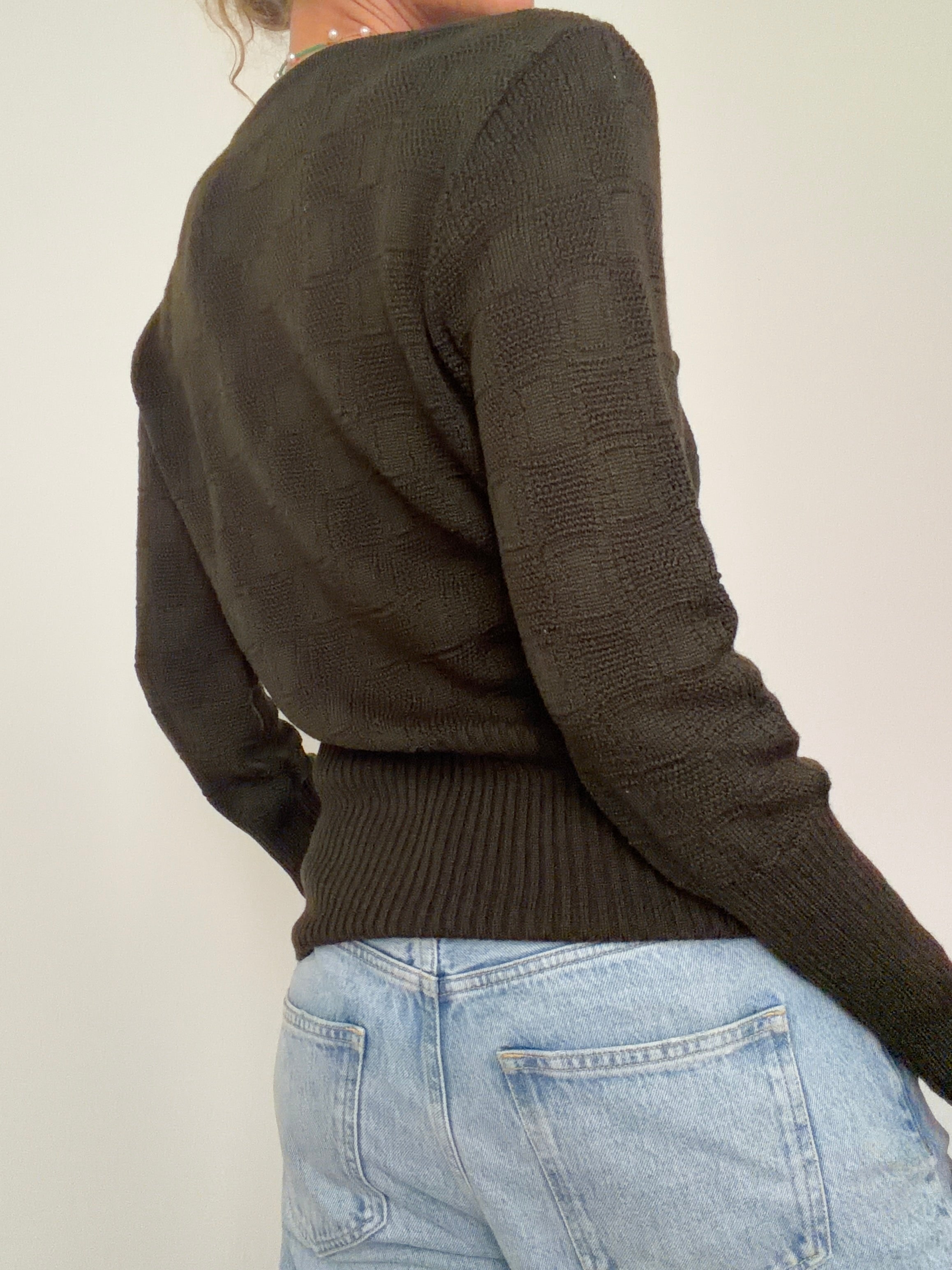 Khaki Basket Knit