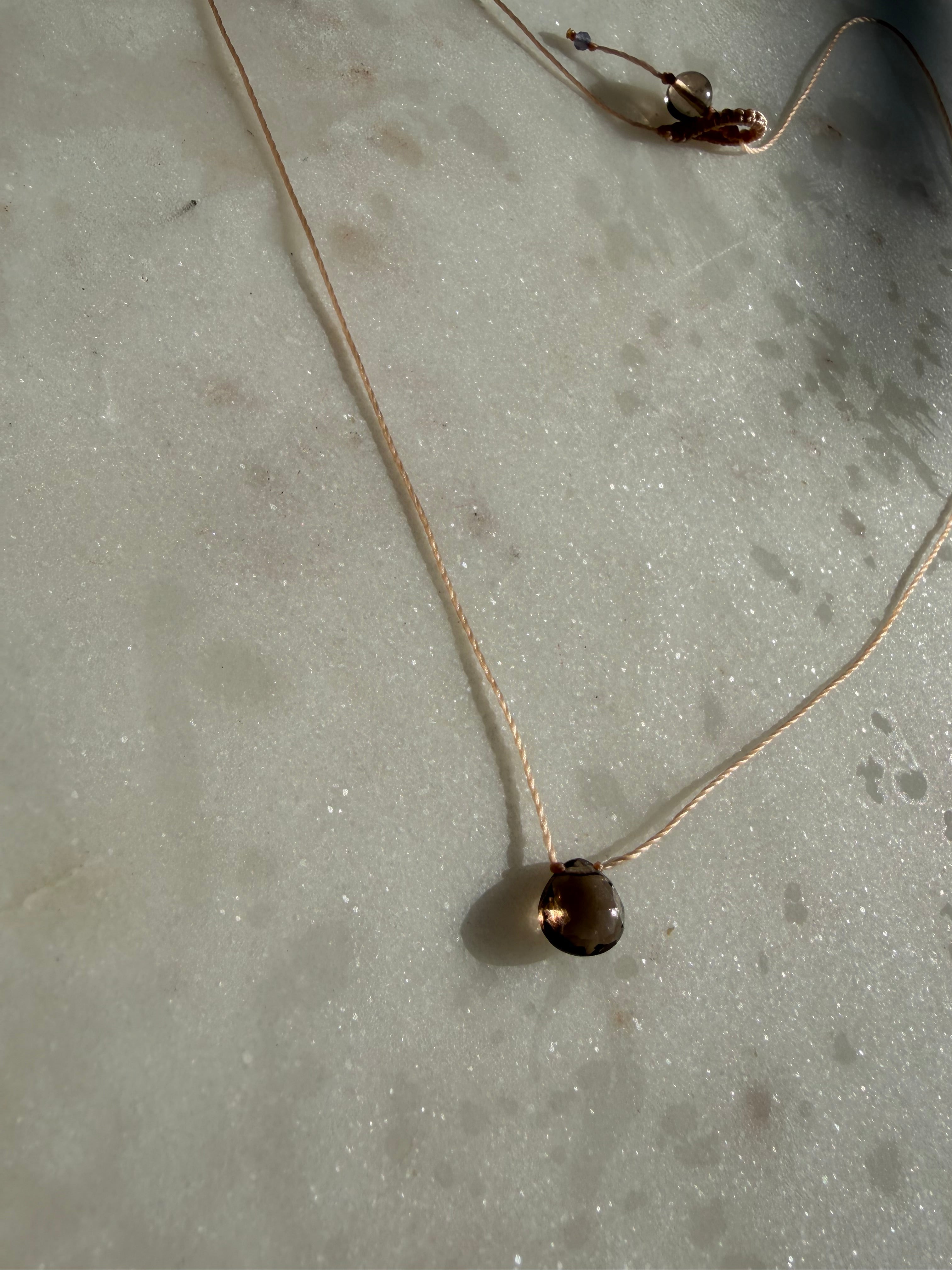 Smokey Quartz Drop | Necklaces