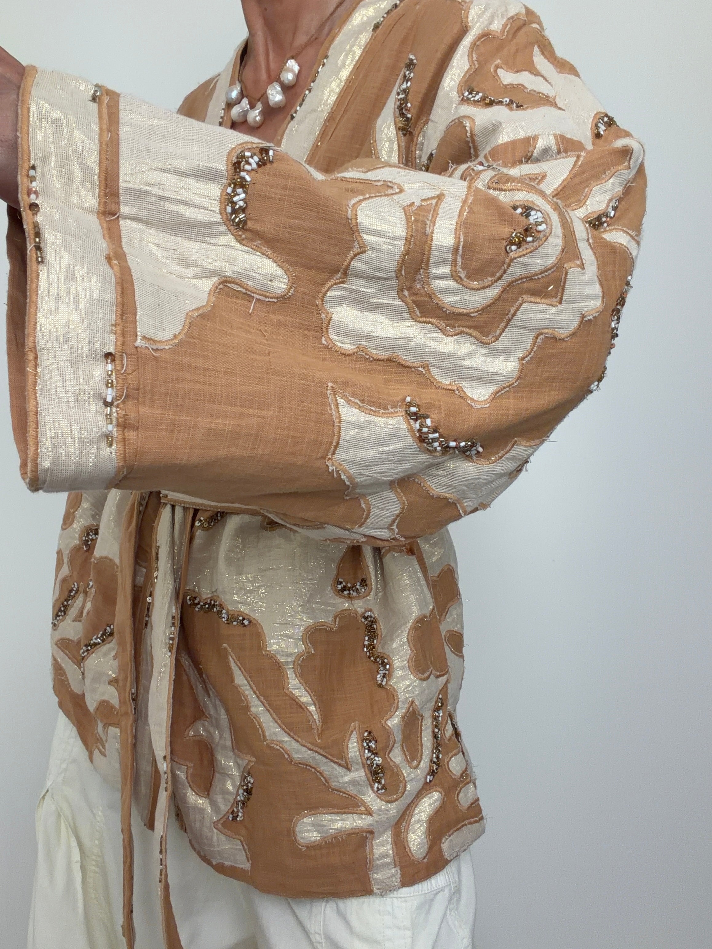 Artisan Beaded Kimono Jacket