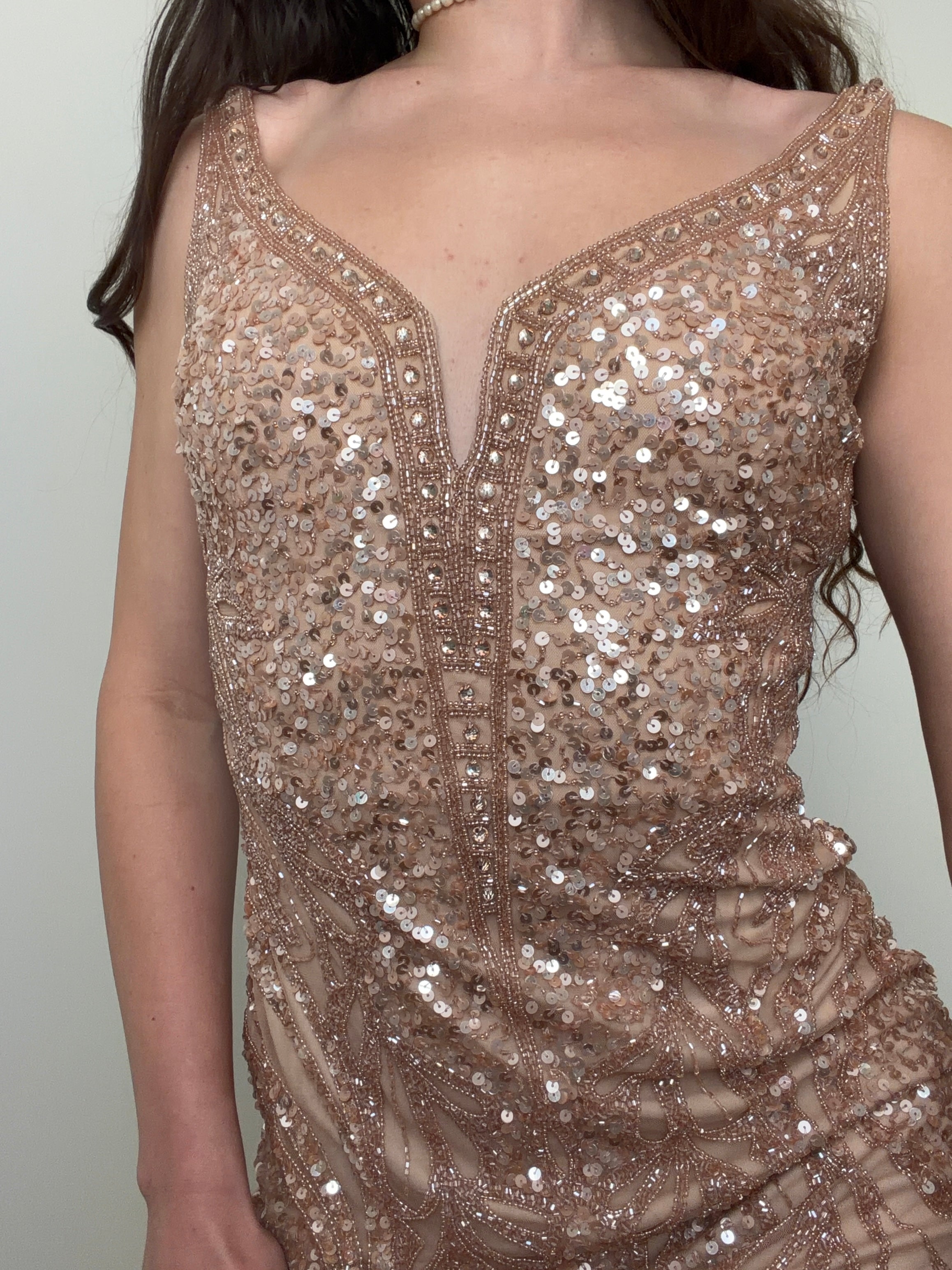 Vintage Blush Sequin Mini