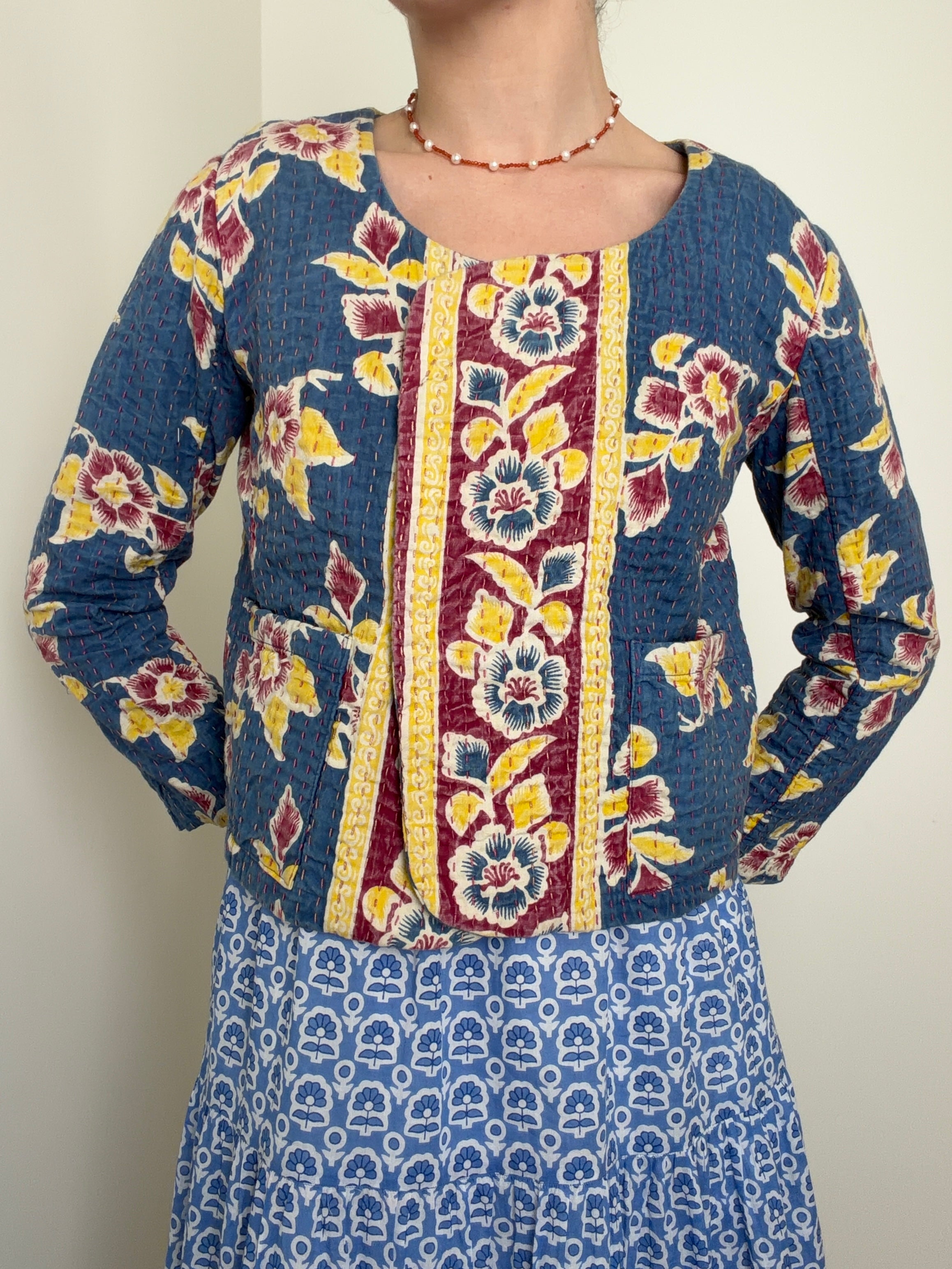 Indigo Folk Jacket