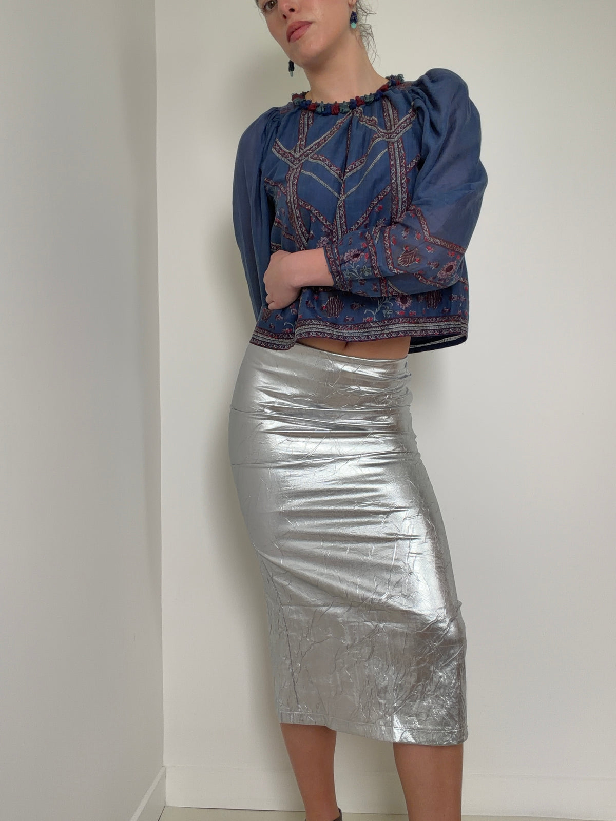Silver Foil Skirt