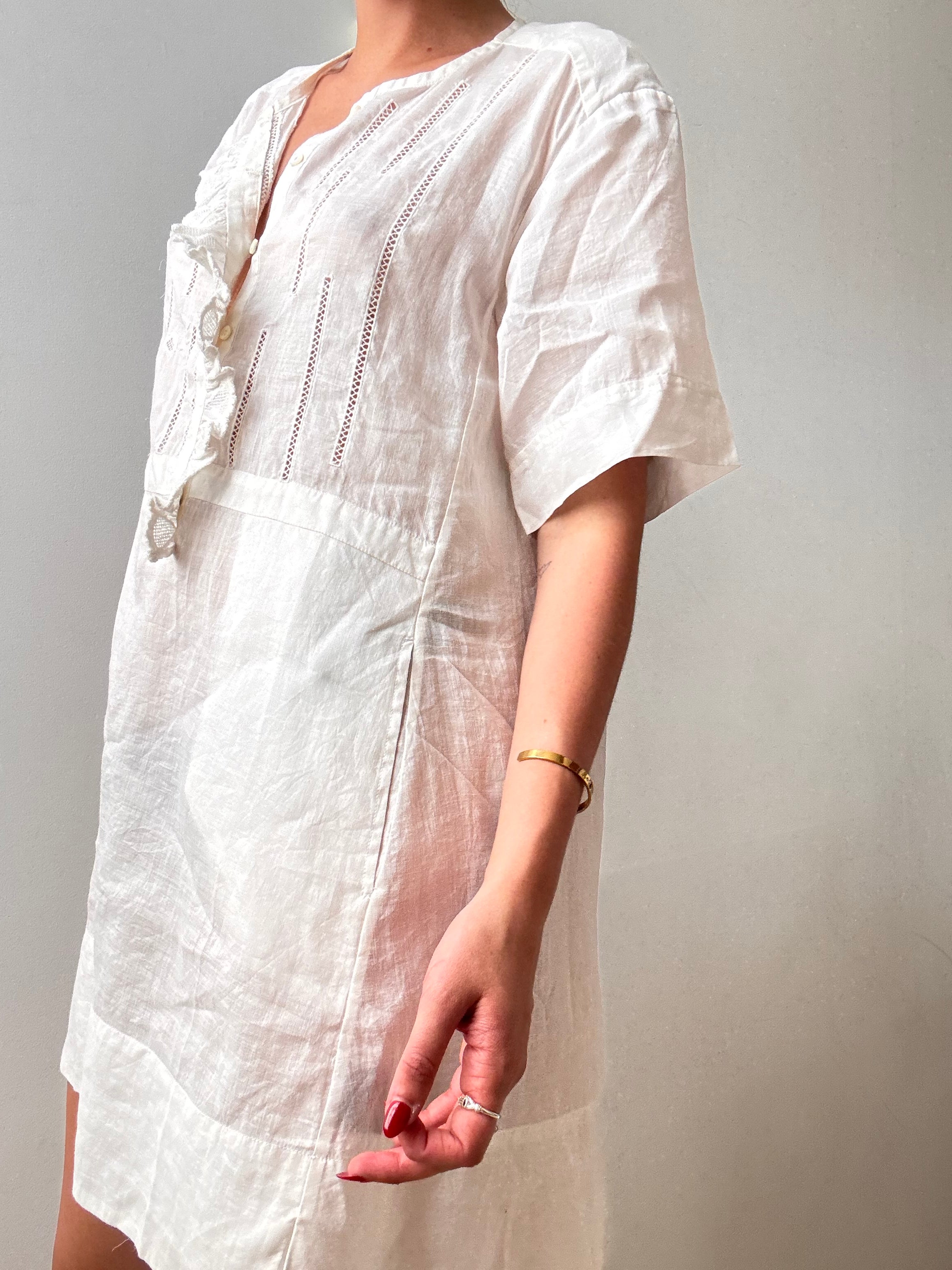 Shortsleeve Linen Dress