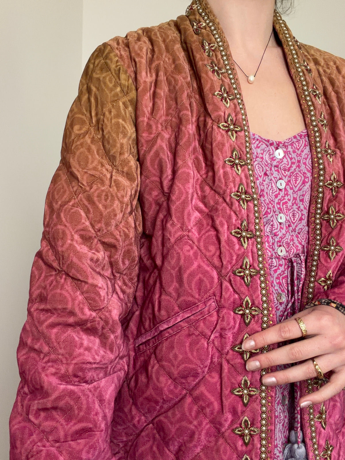 Rapsodia  Velvet Quilted Jacket