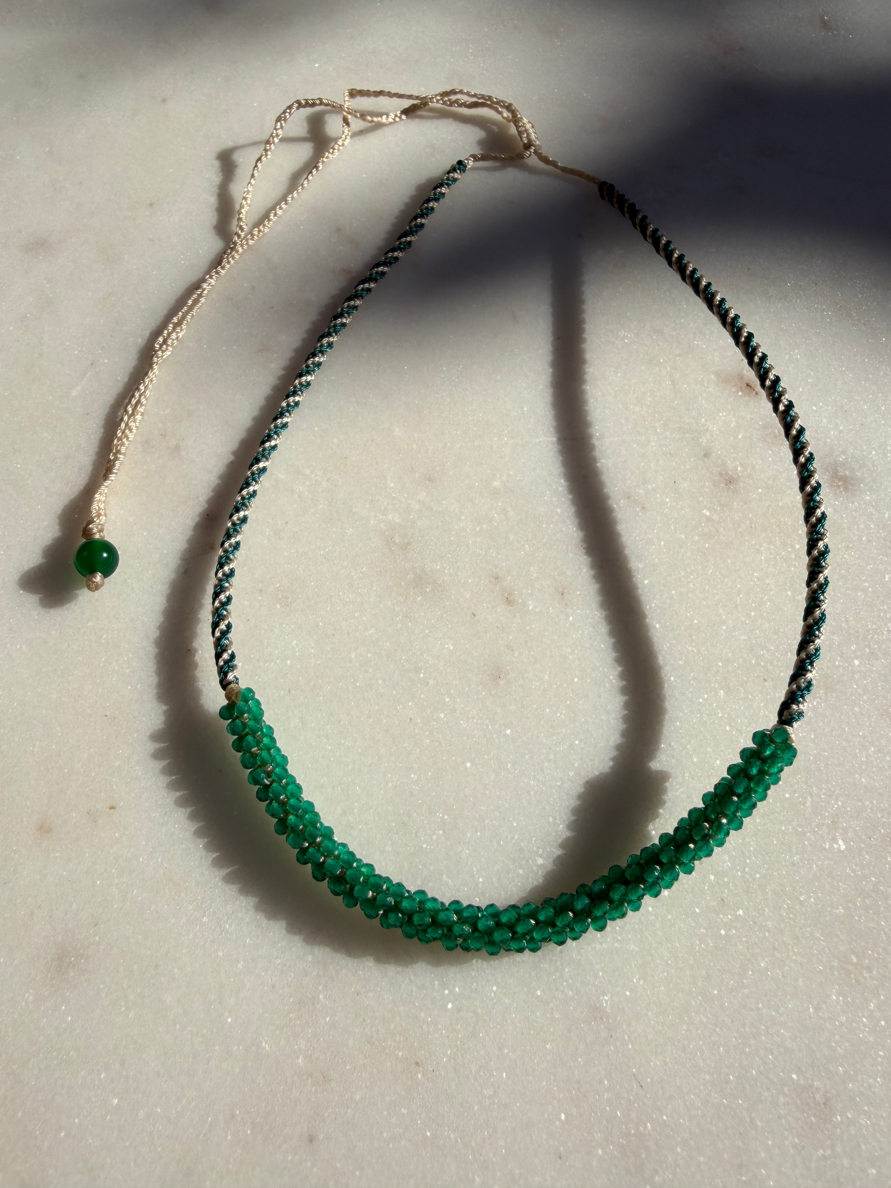 Nomad Gem Choker Green Onyx