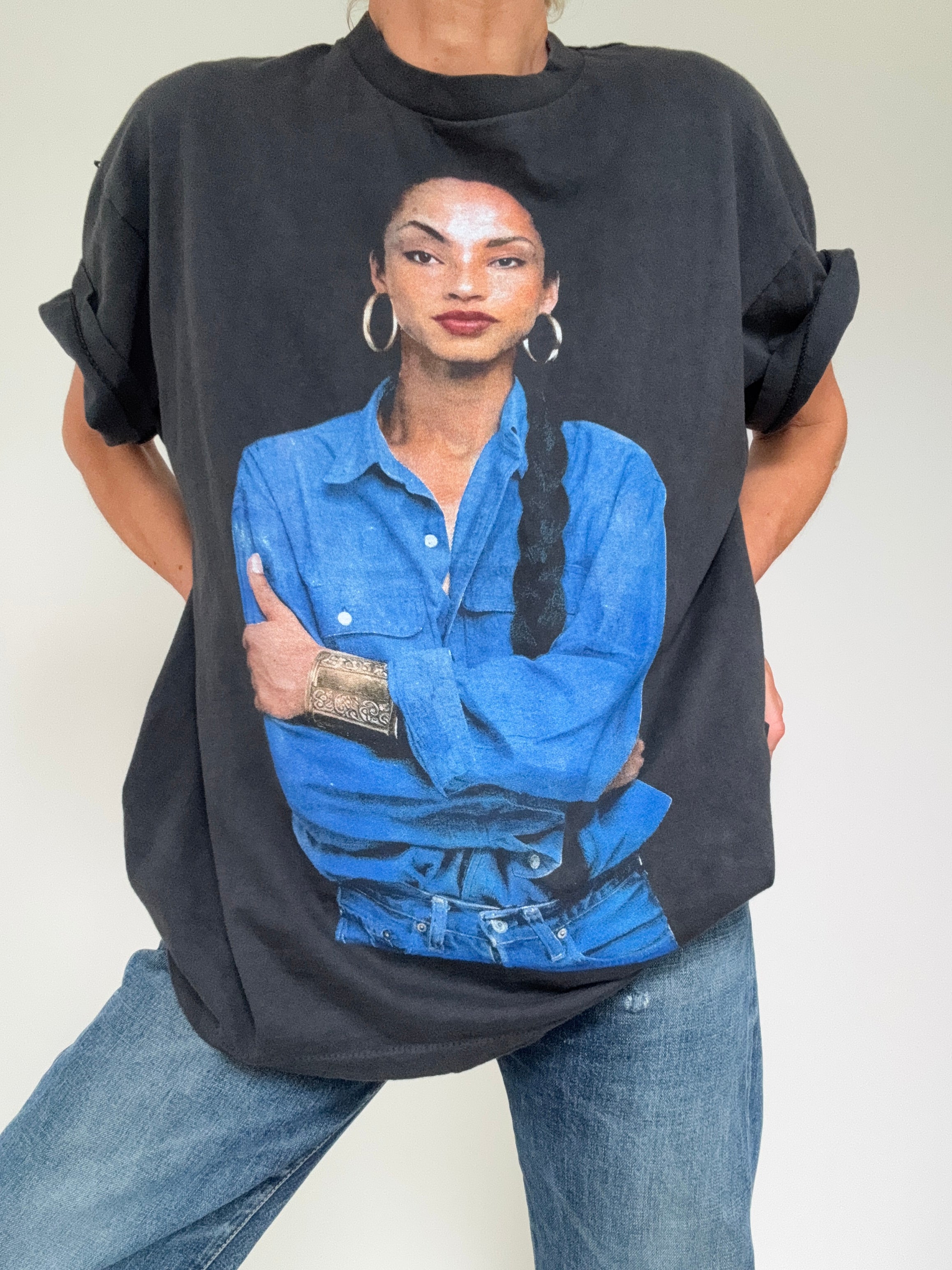 Faded Black Sade Tee