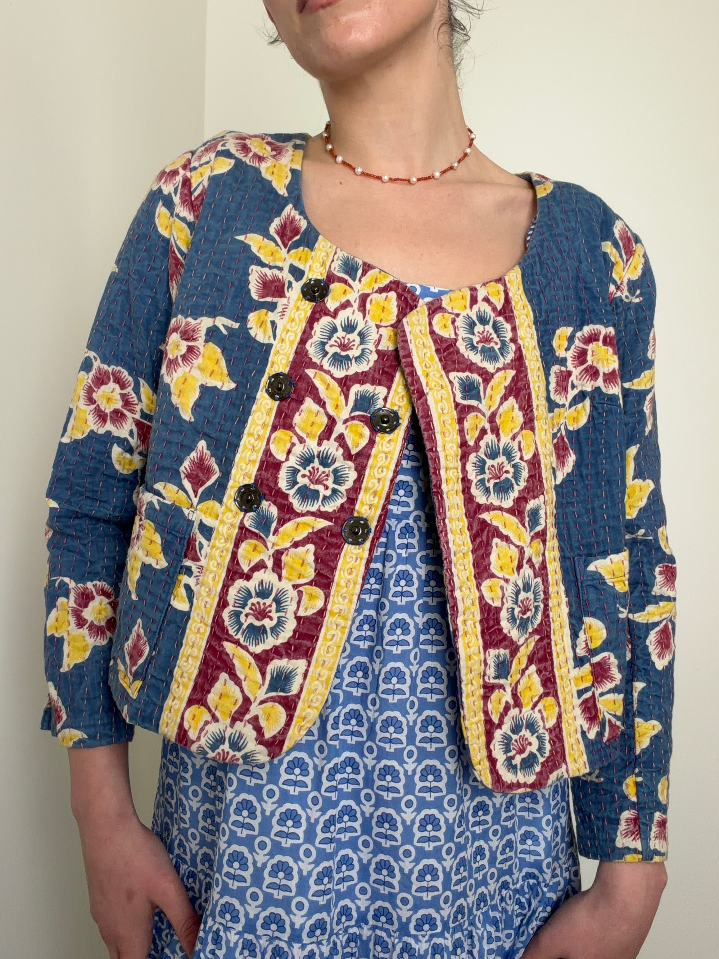Indigo Folk Jacket