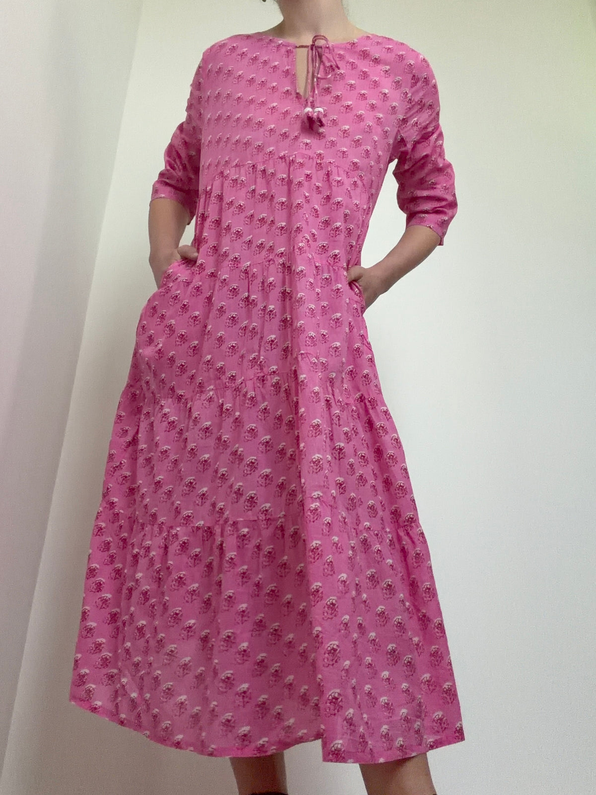 Emma Print Midi Dress