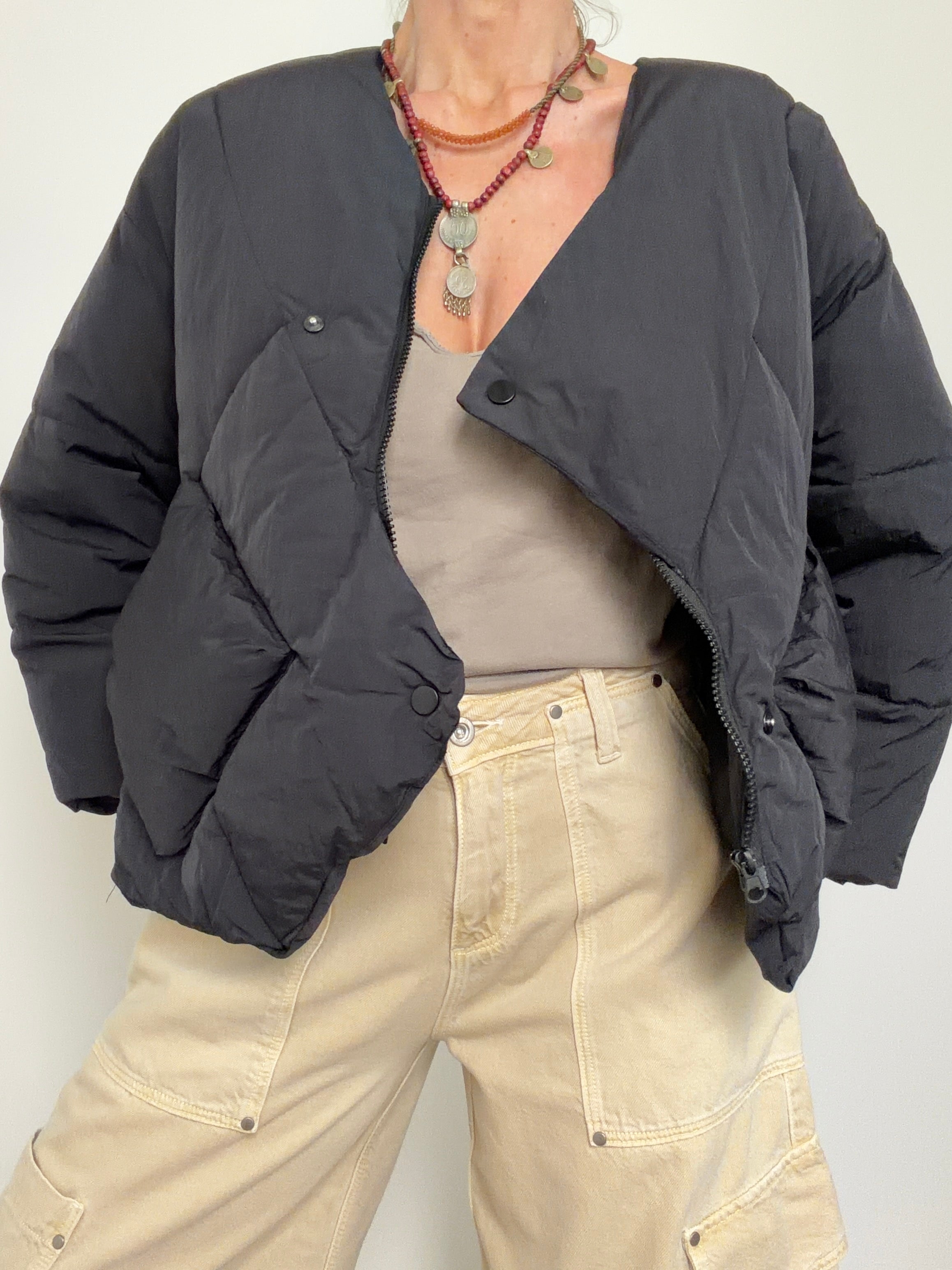 Crossover Puffer Black