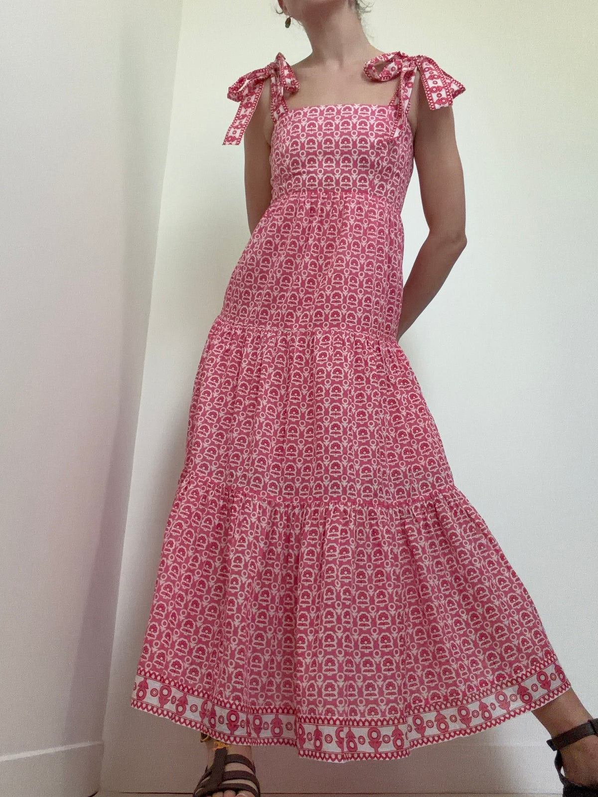 Tabithia Maxi Dress, Pop Pink