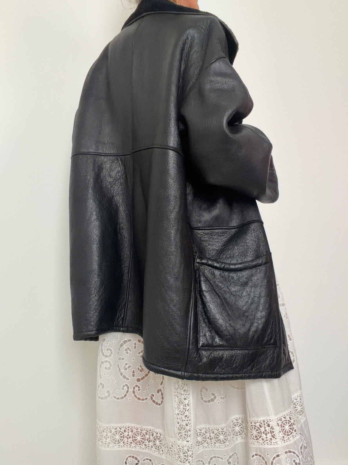 Black Vintage Shearling