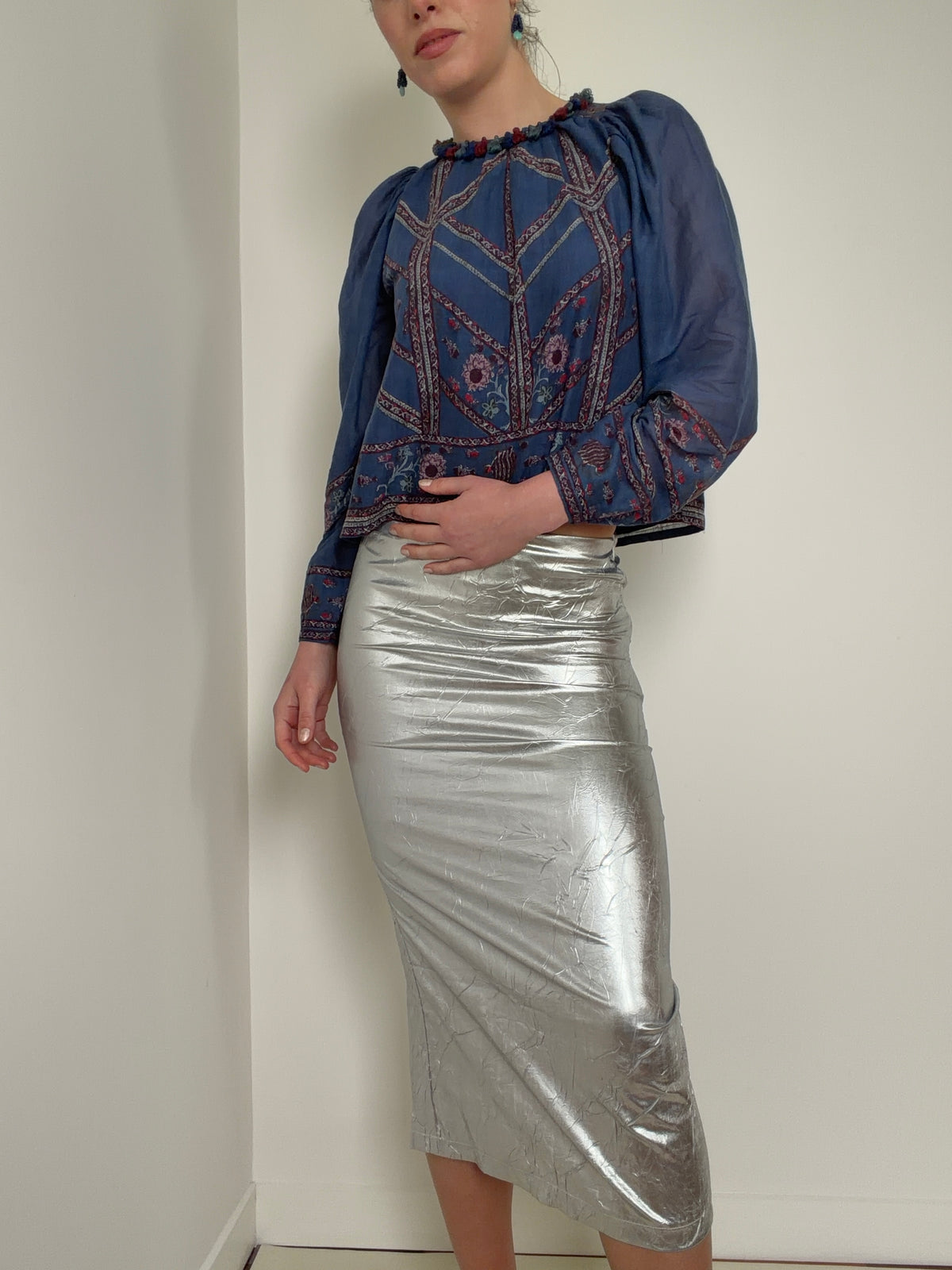 Silver Foil Skirt