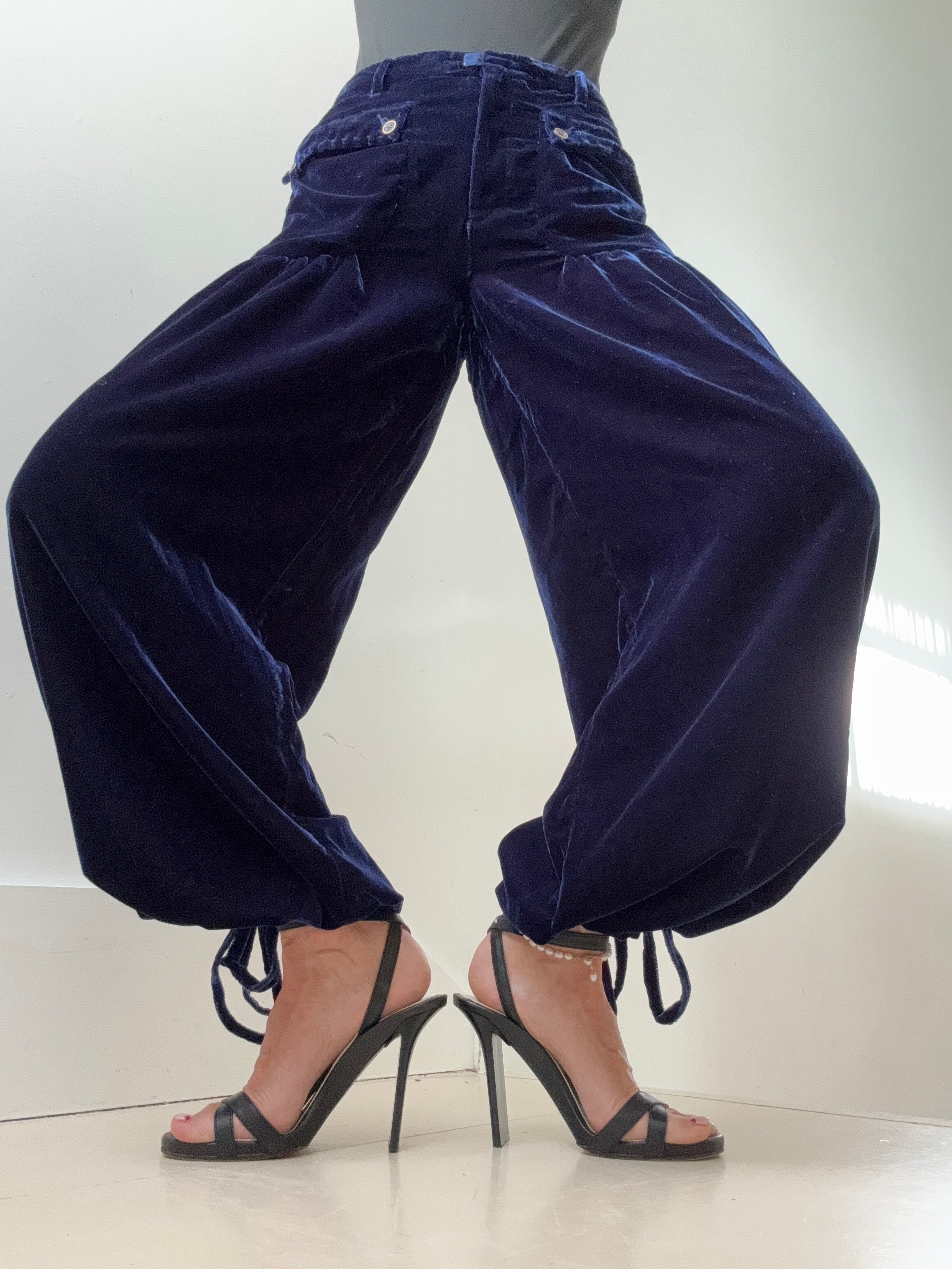 Free People Lotus Velvet Pants Midnight