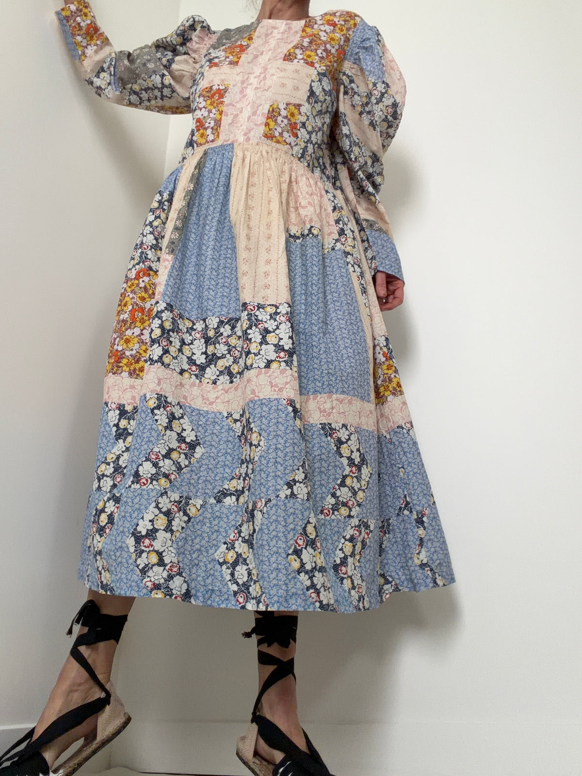 Patchwork Cotton Dress