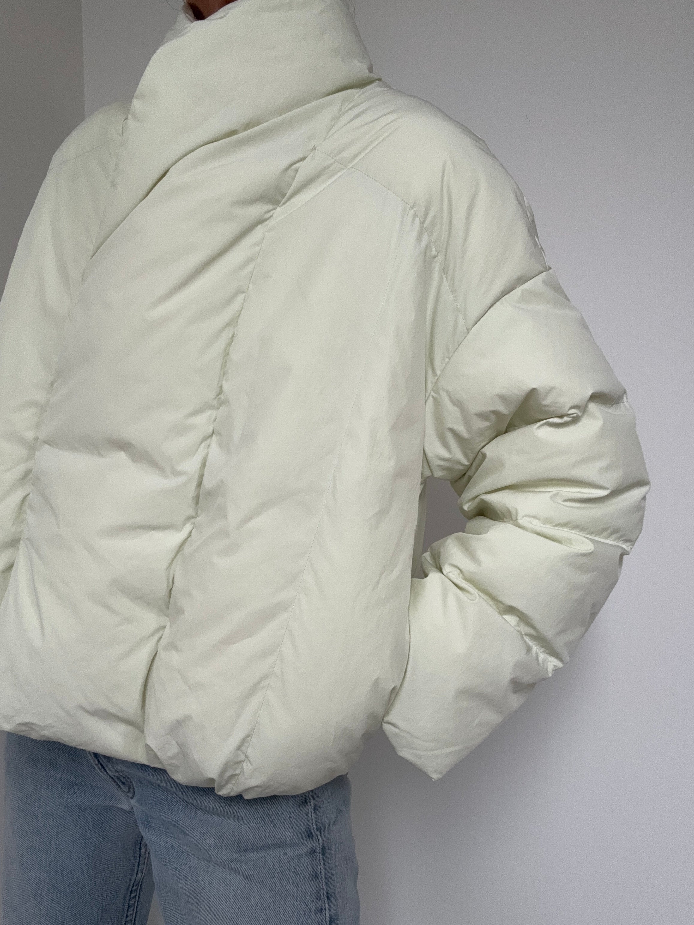 Lime Kimono Puffer | Jackets