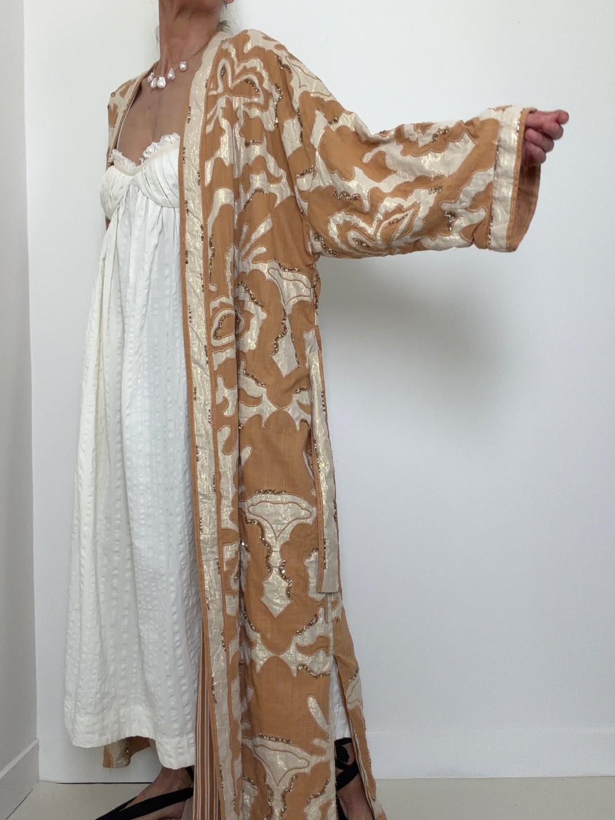 Desert Gold Embellished Robe