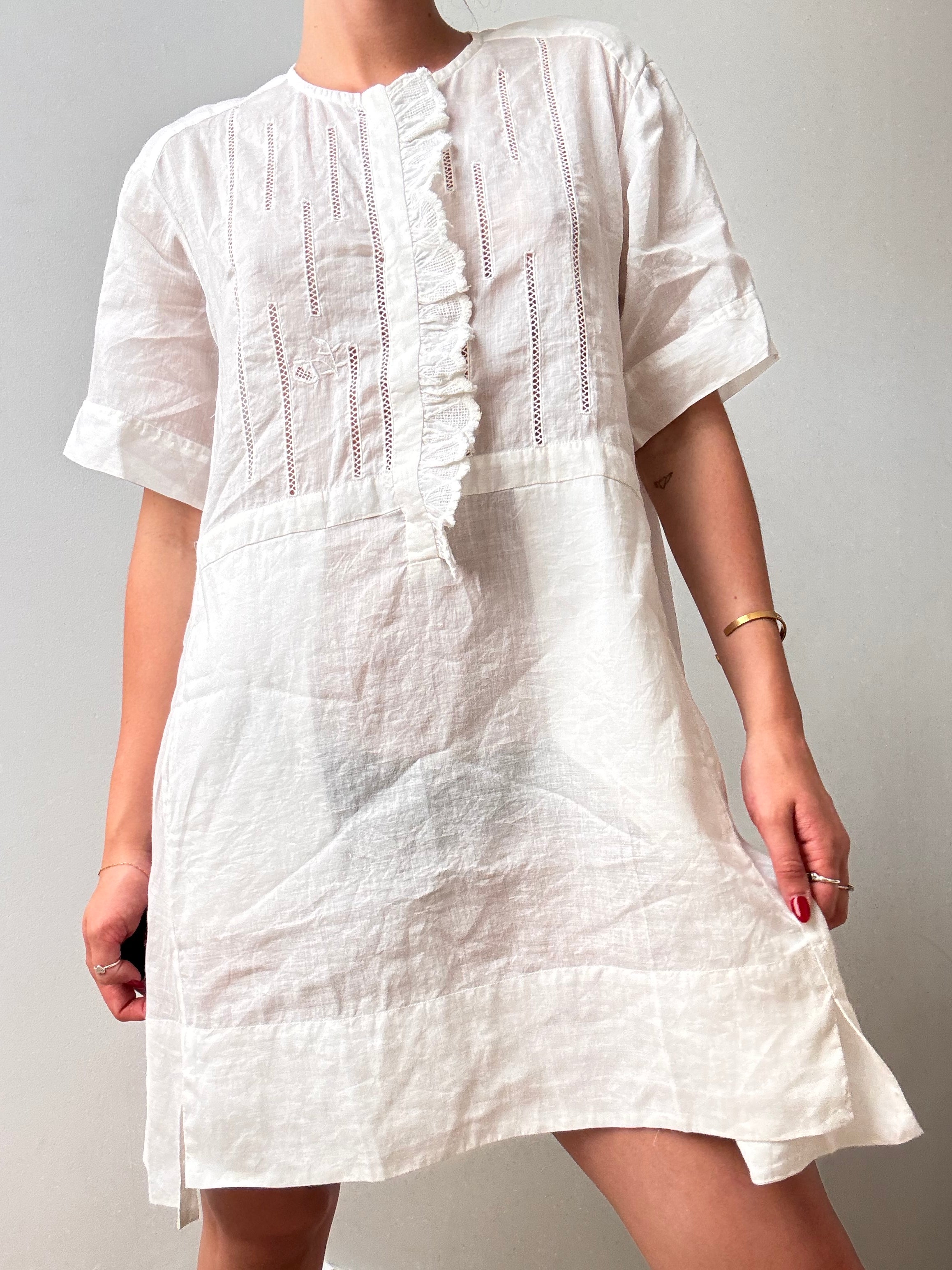 Shortsleeve Linen Dress