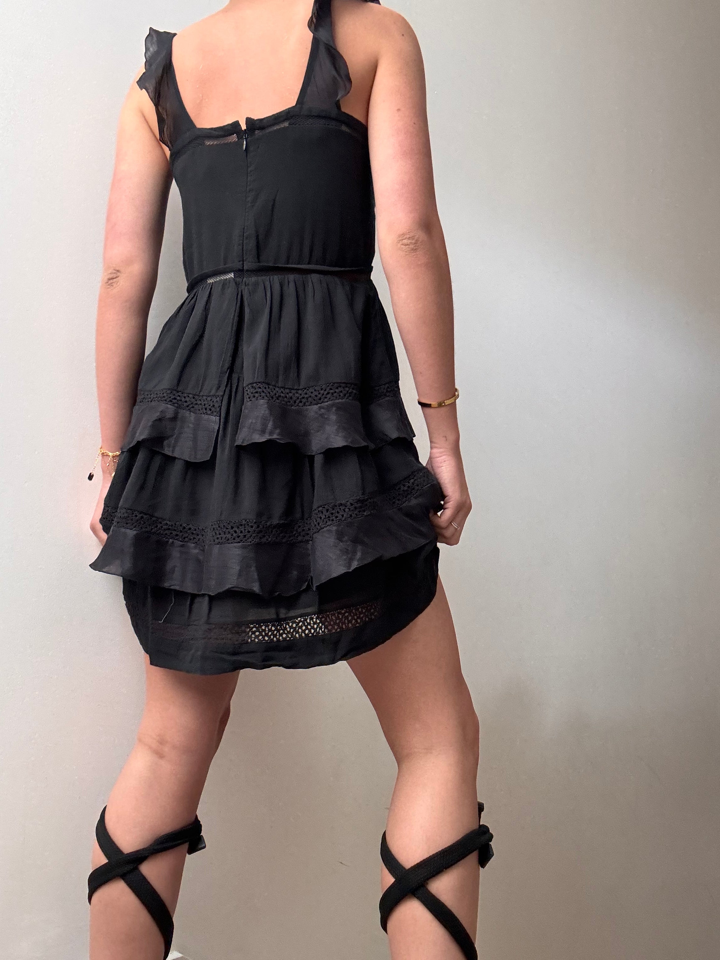 Little Black Dress With Frill