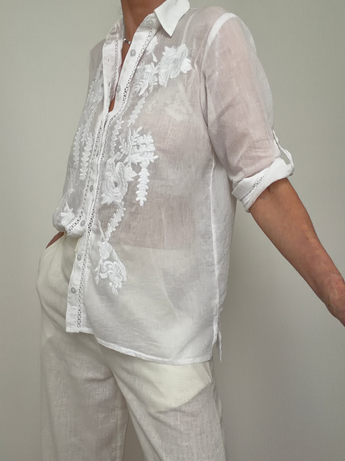 Romanian Folk Blouse Collar