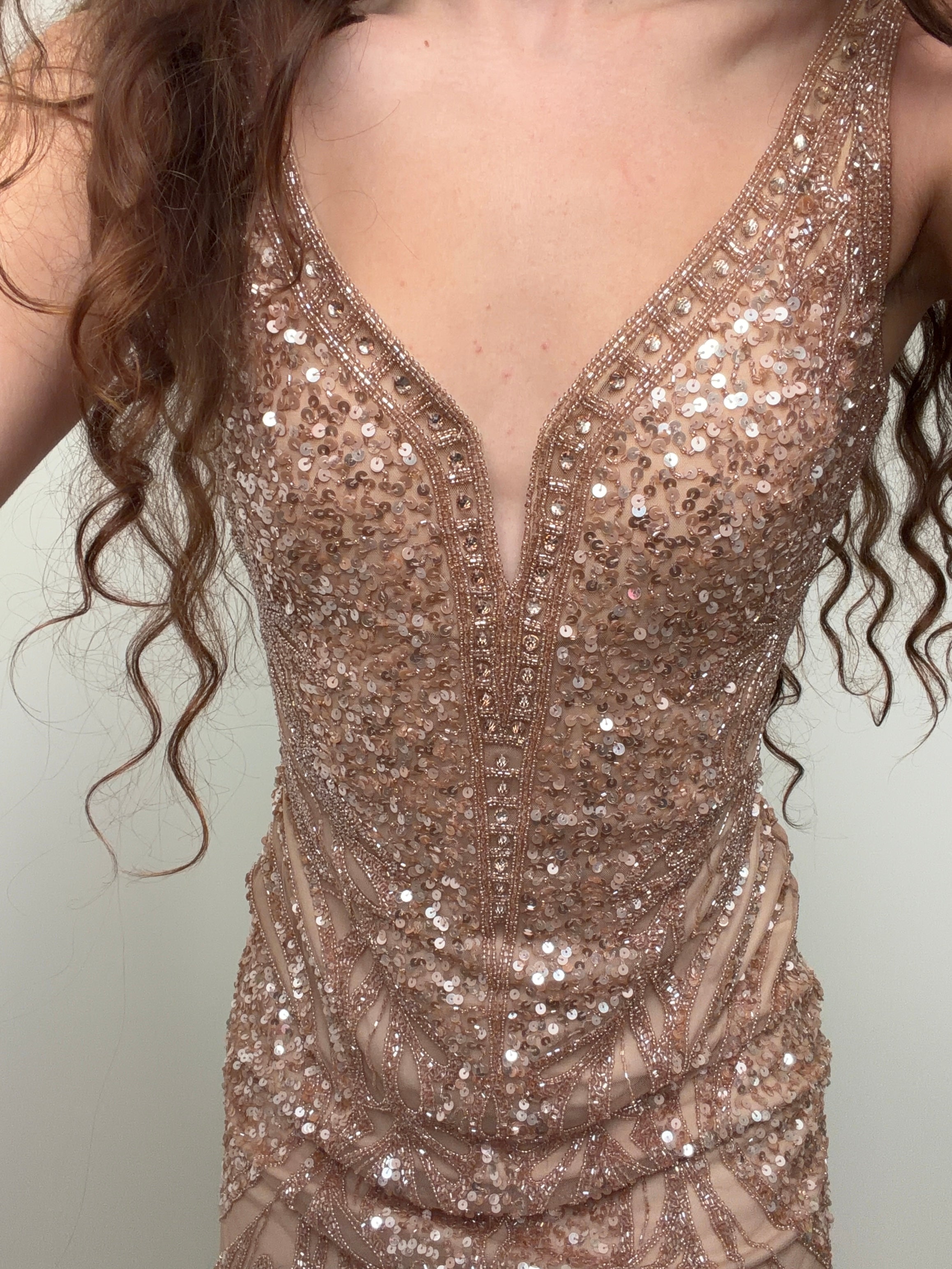 Vintage Blush Sequin Mini