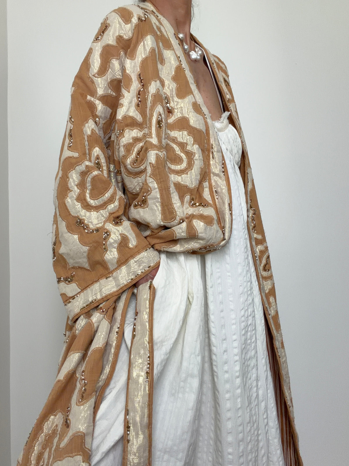 Desert Gold Embellished Robe