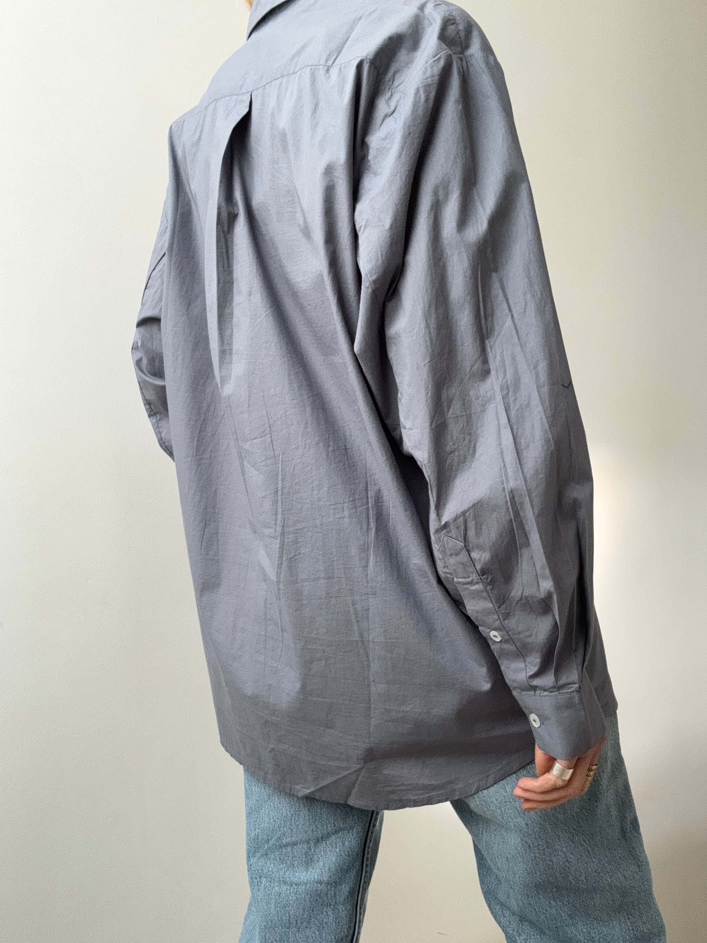 Organic Cotton Edgar Shirt Cloud Grey