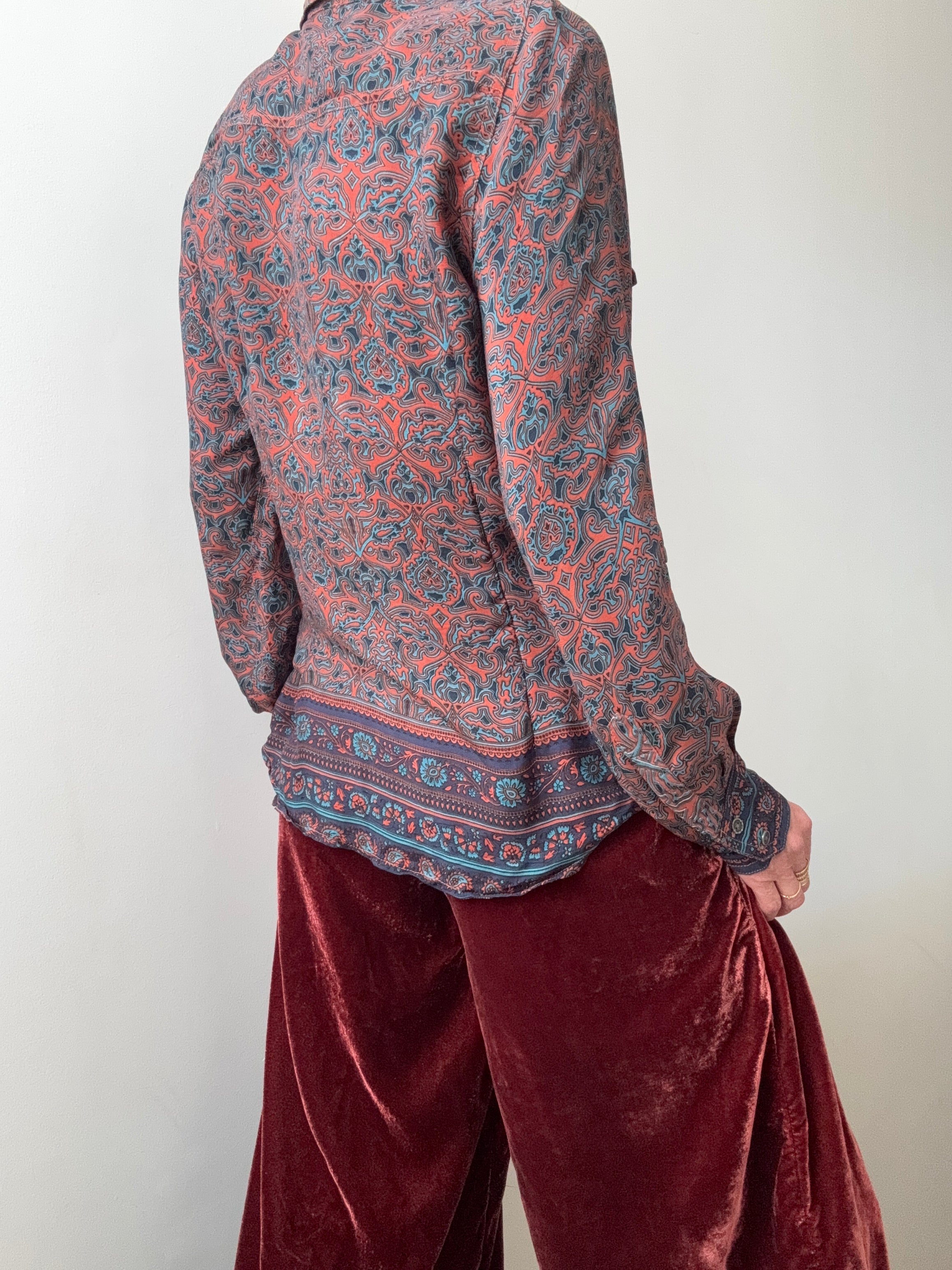 Modern Paisley Silk Shirt | Shirts