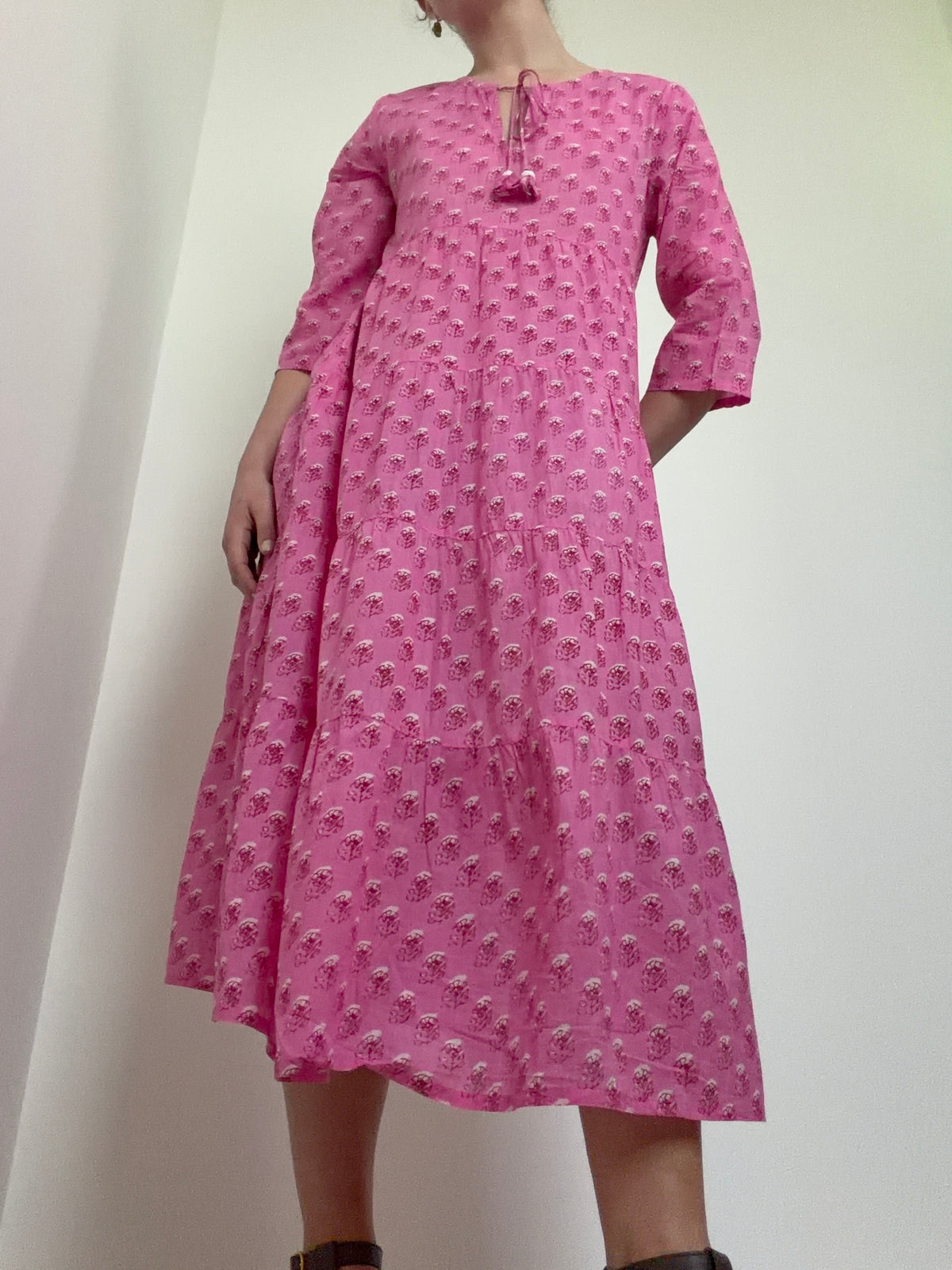 Emma Print Midi Dress