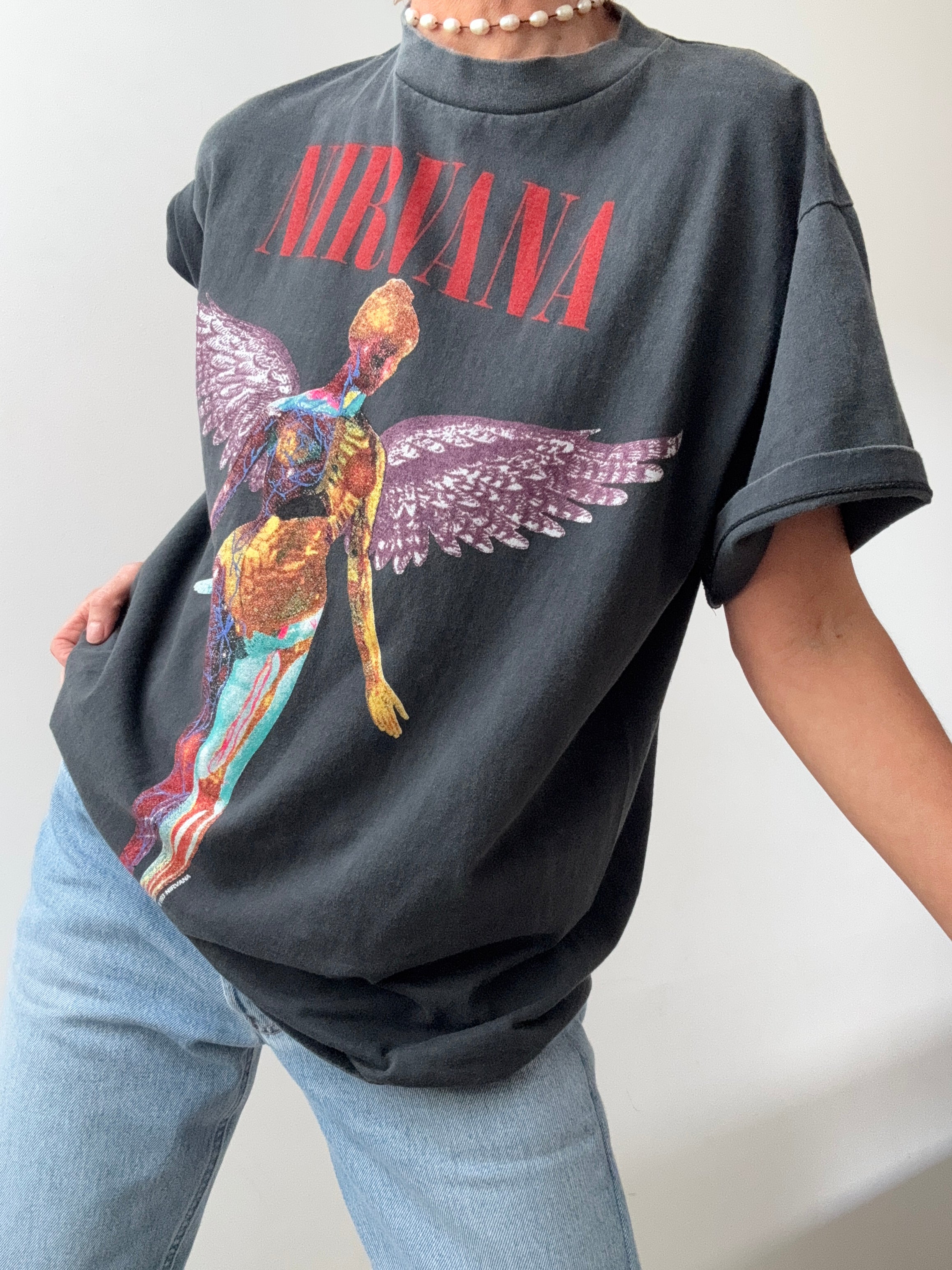 Vintage Style Tee Nirvana Black 22