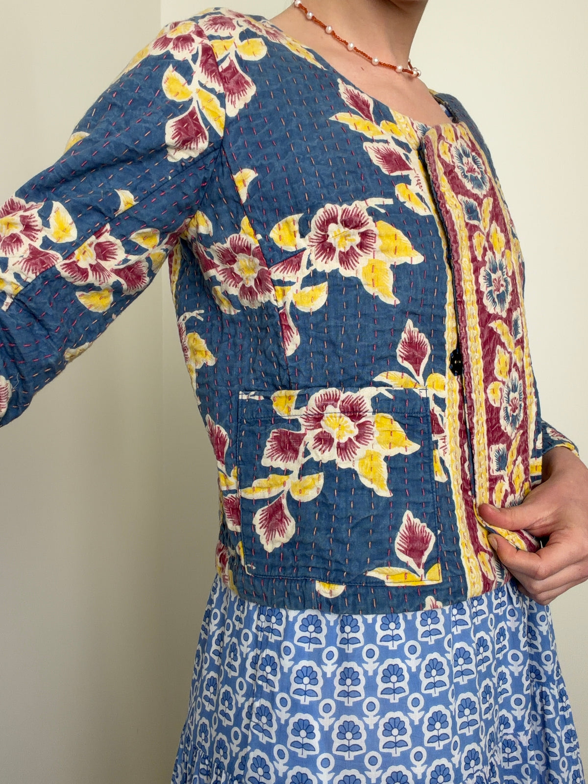 Indigo Folk Jacket