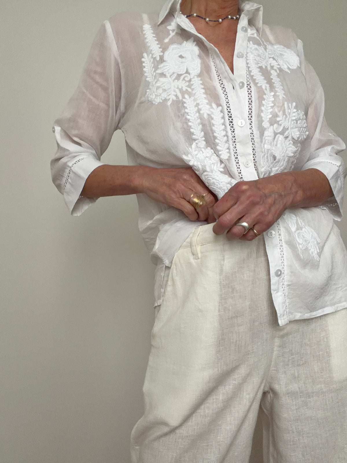 Romanian Folk Blouse Collar